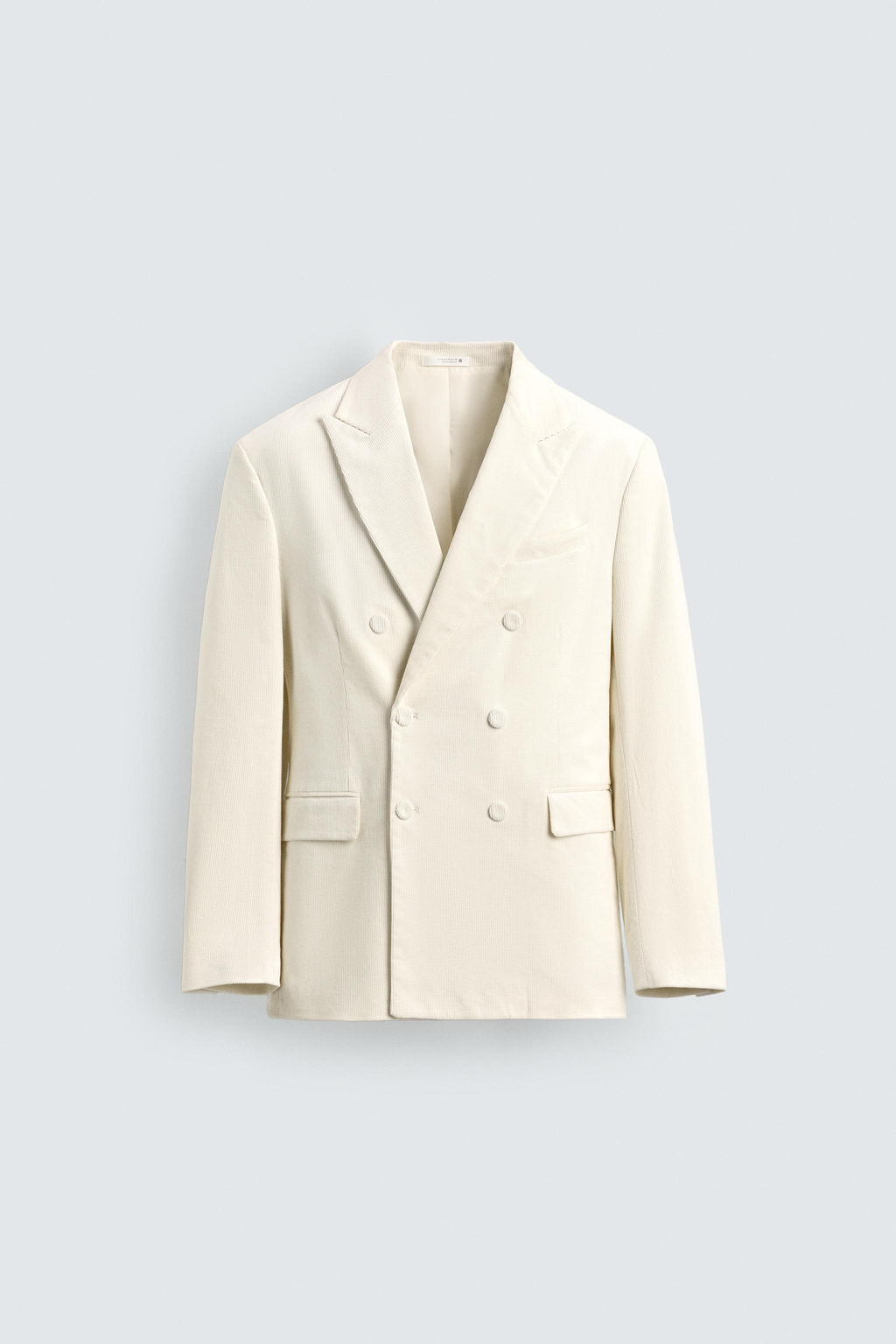 CORDUROY DOUBLE-BREASTED BLAZER - Zara фото 7