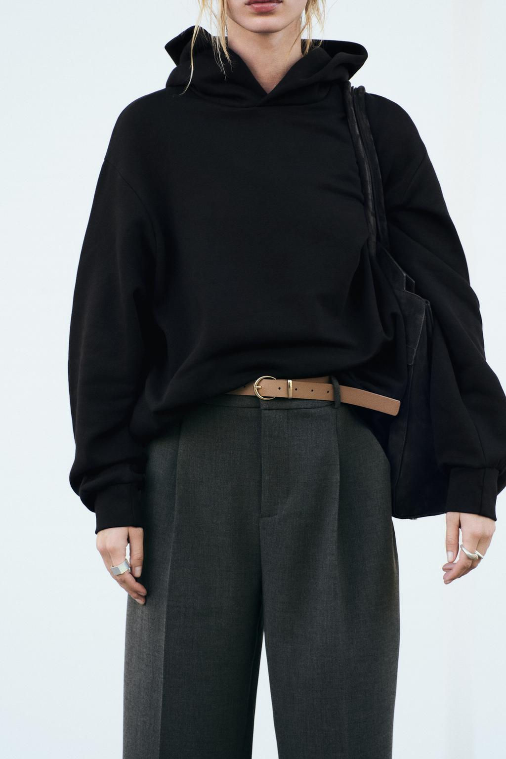 PLEATED TROUSERS WITH BELT - Zara фото 2