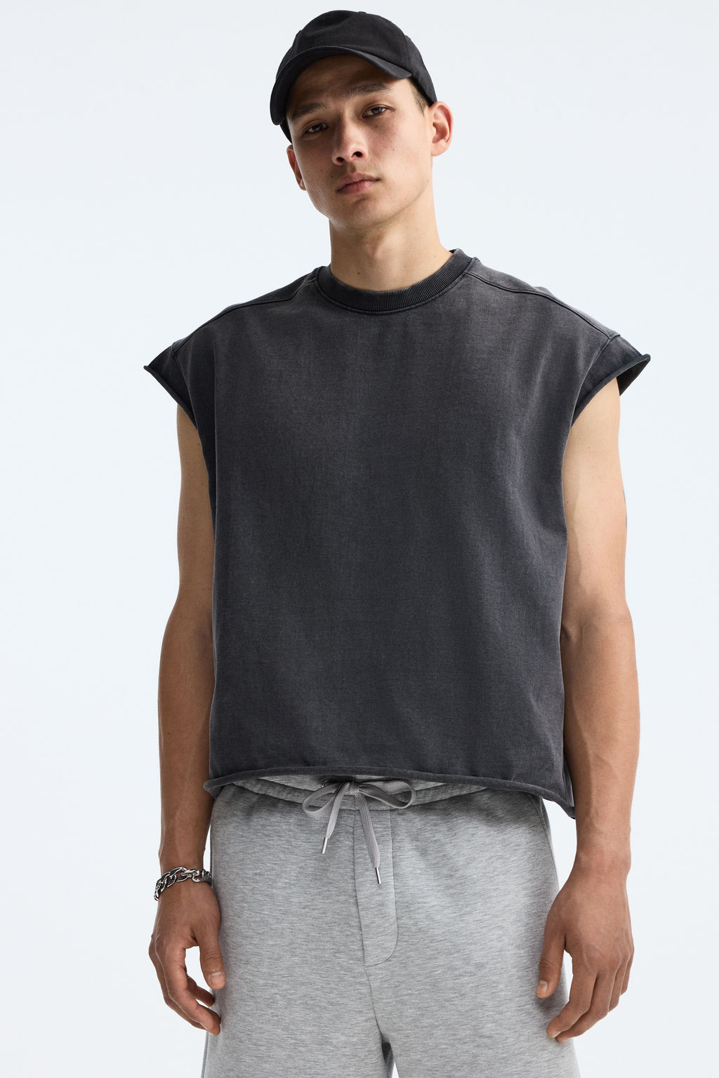 Camiseta sin mangas boxy Oversized Fit - H&m фото 11