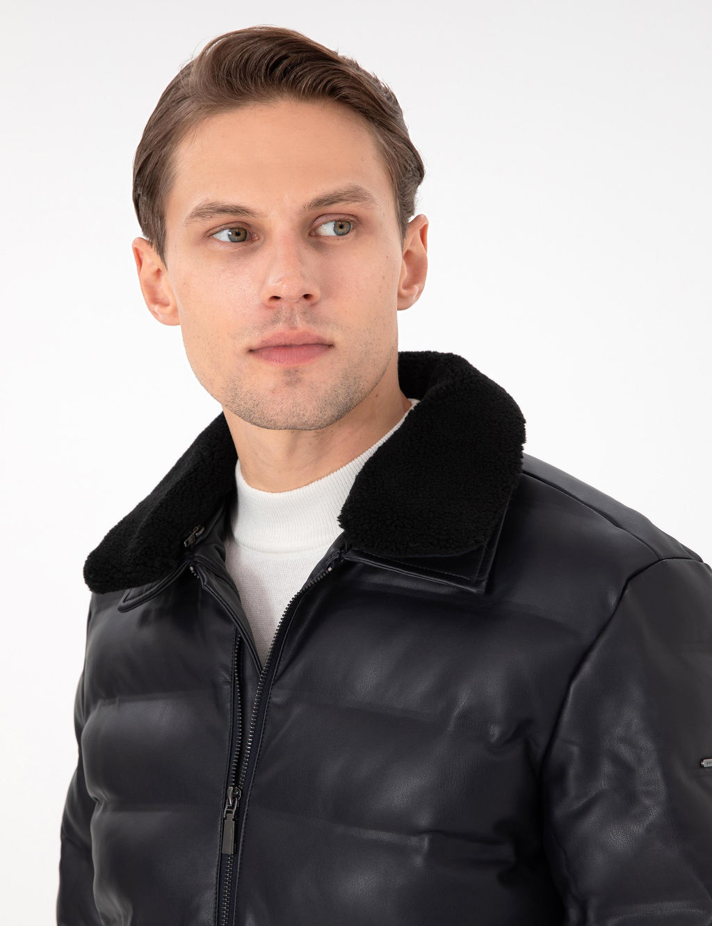 Lacivert Deri Ceket - Pierre cardin фото 2