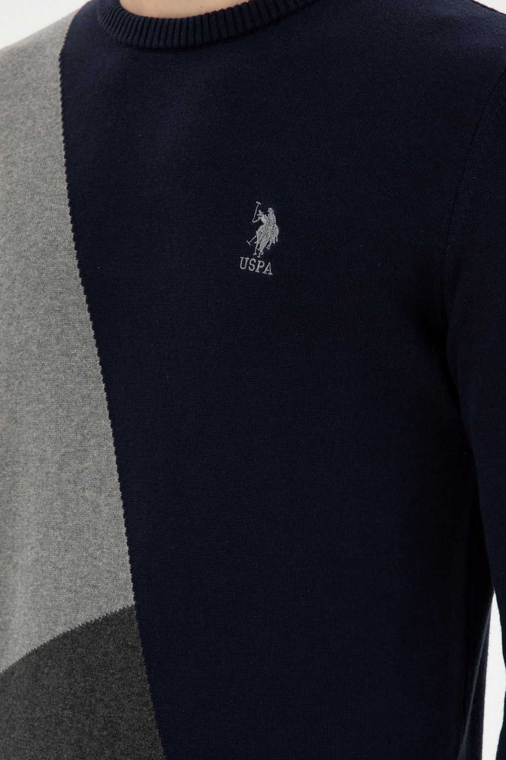 Мужской темно-синий свитер - U.s. polo assn фото 7