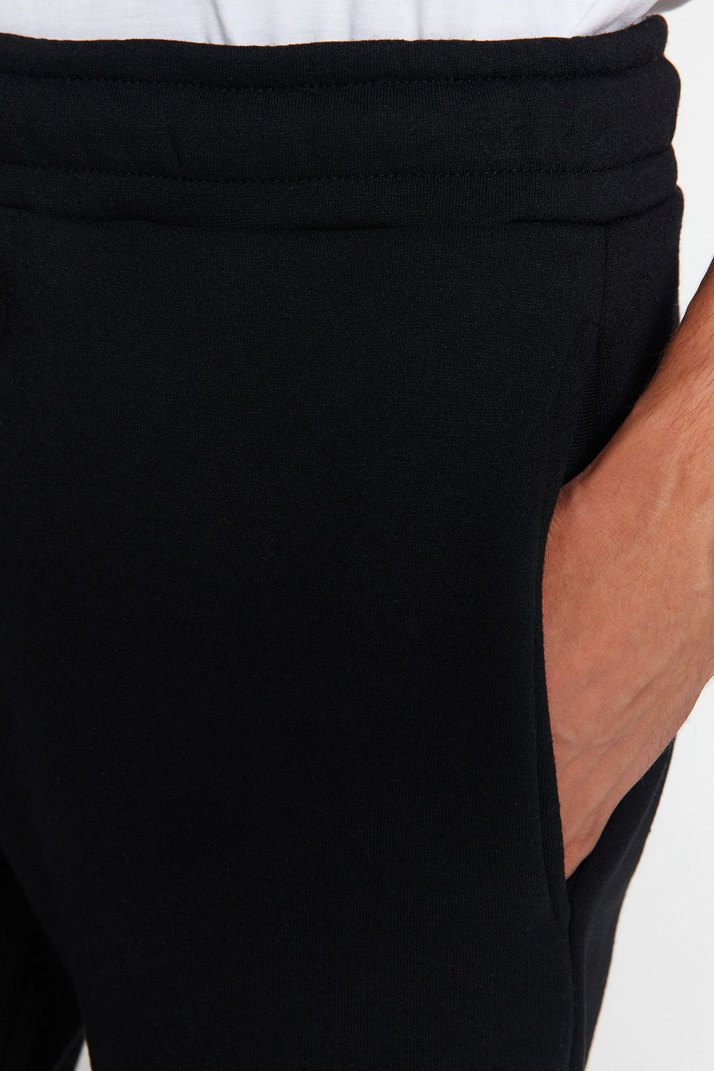 Siyah Regular/Normal Kesim Pamuklu Ac?k Paca Esofman Alt? TMNAW24EA00011