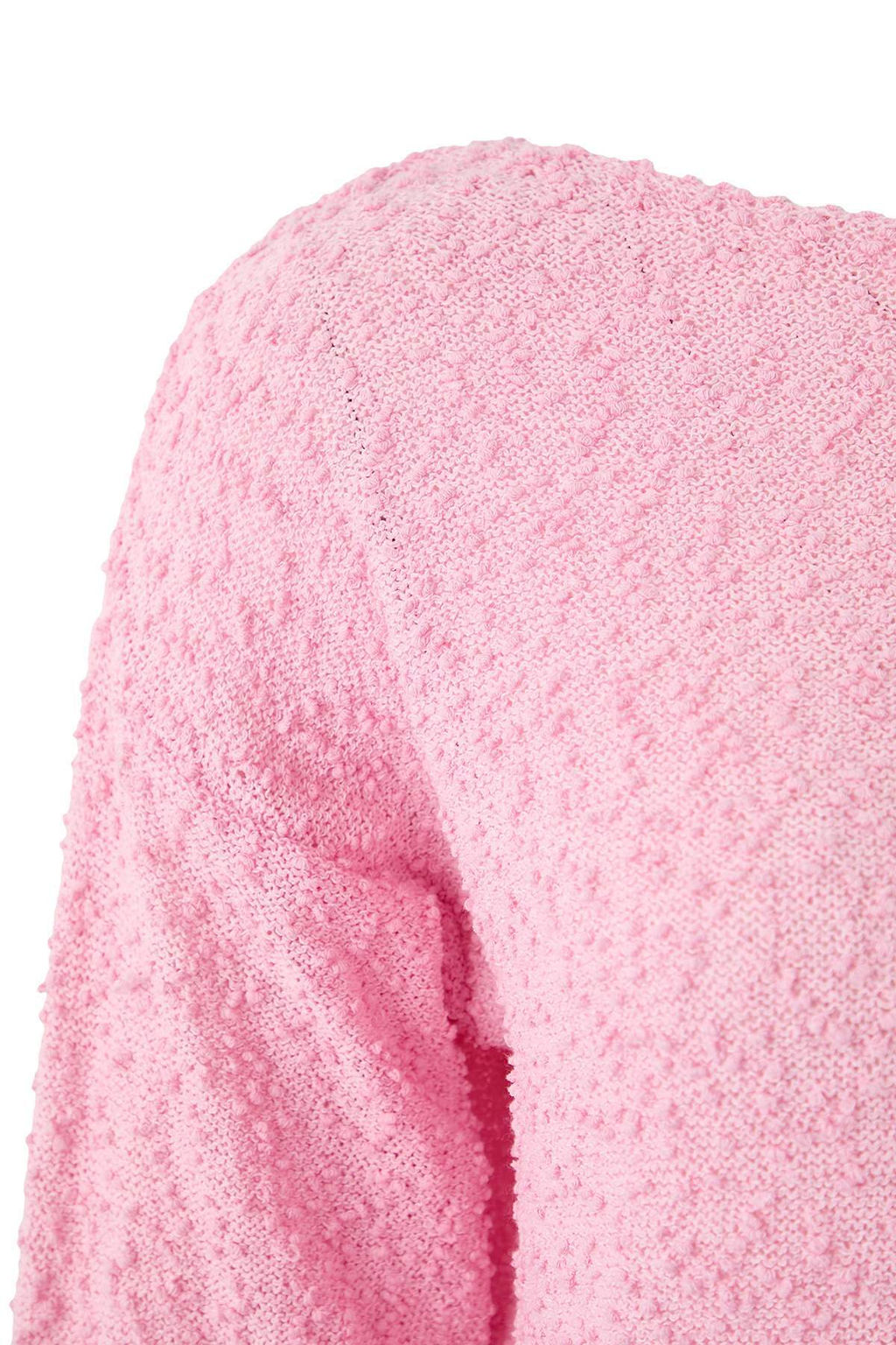 Pembe Dokulu Kay?k Yaka Triko Kazak TWOSS26KZ00007 - Trendyolmilla фото 2