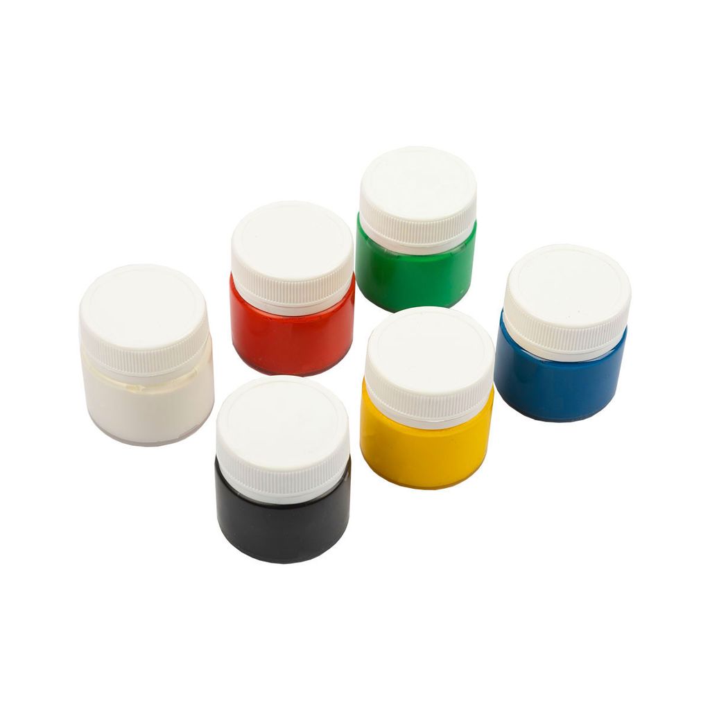 Краска гуашь Лео Учись набор в картонной упаковке LNG-0106 6 цв. х 20 мл  фото 4