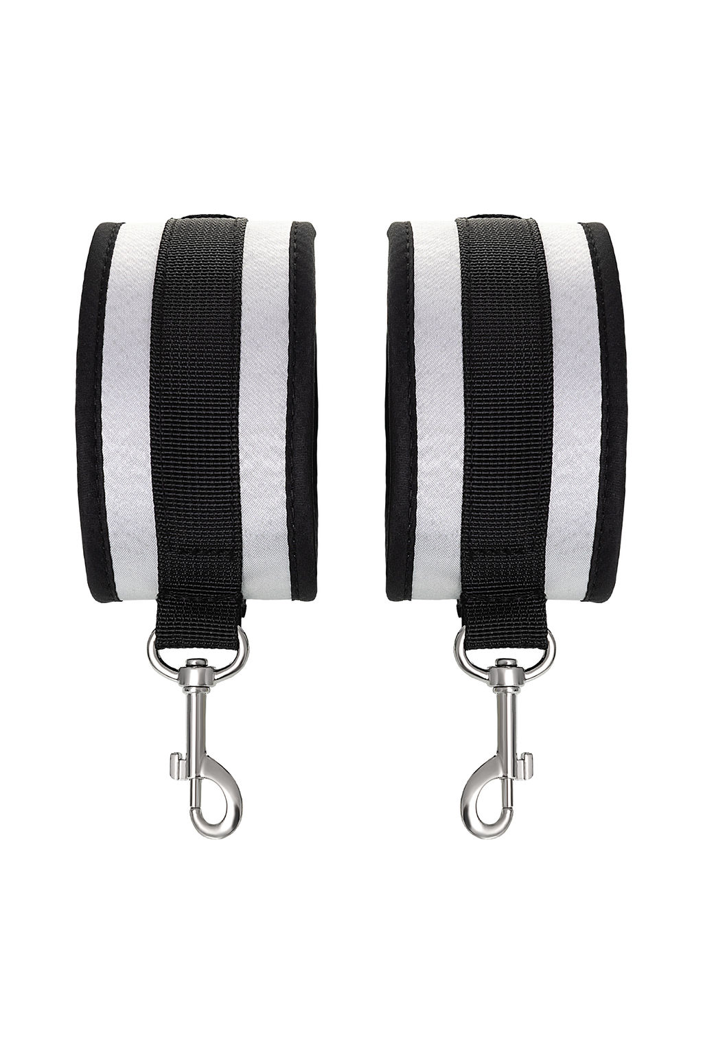 Поножи Anonymo #0157, полиэстер, черно-серебристый, 28,5 см