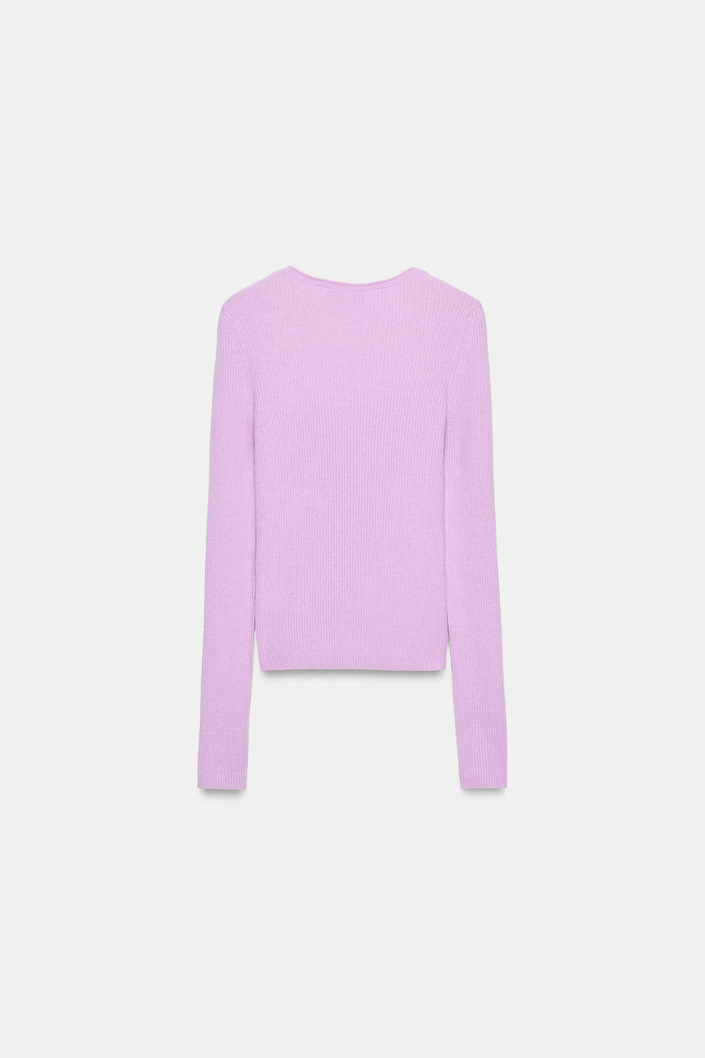 JERSEY RIB CON LANA / Lila claro - Zara фото 4