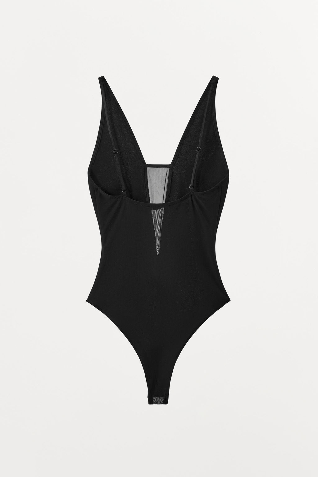 COMBINED TULLE BODYSUIT WITH STRAPS - Zara фото 5
