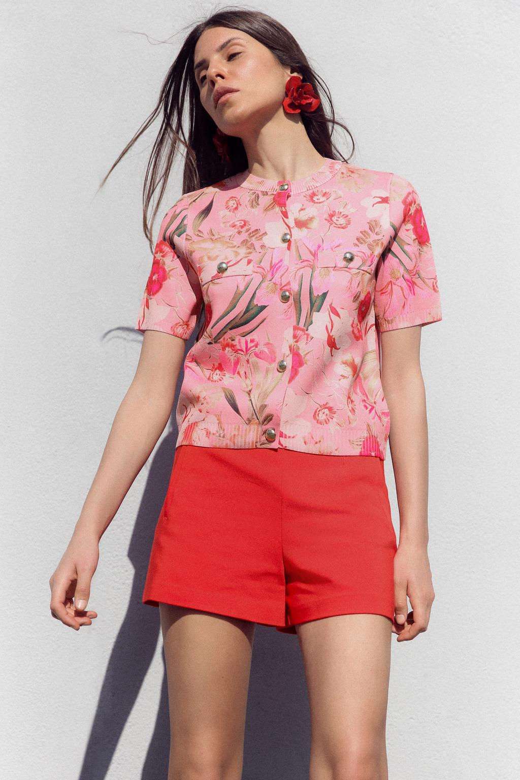 HIGH-WAIST BERMUDA SHORTS - Zara фото 3