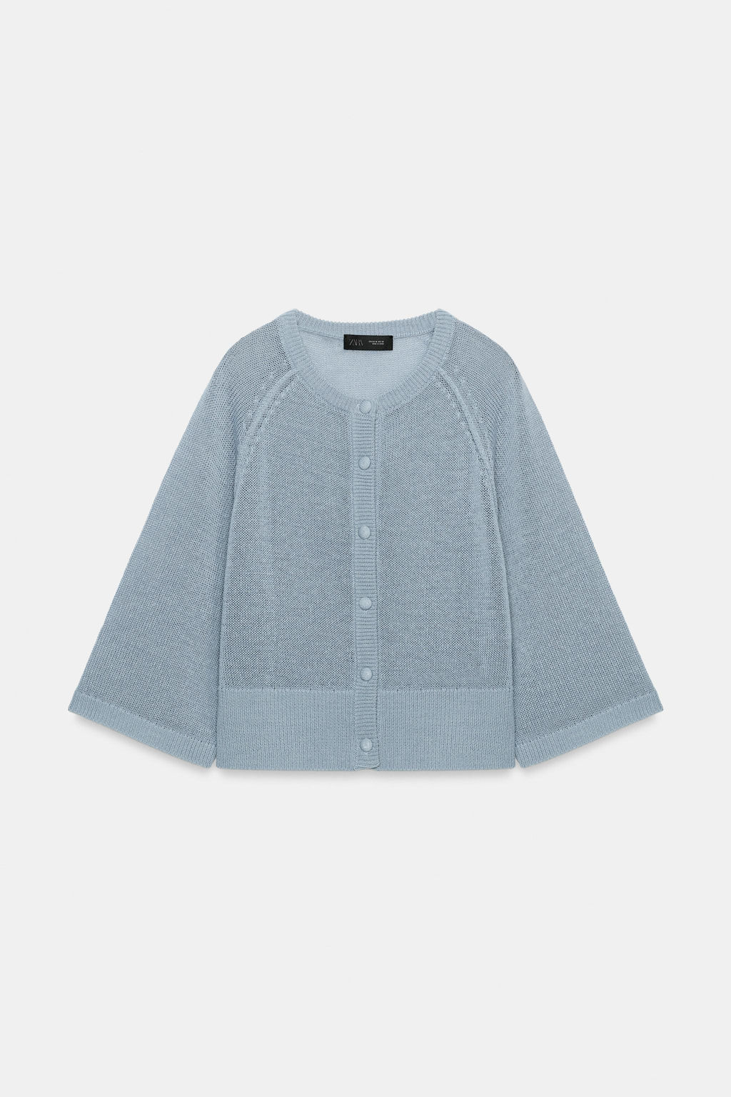 CHAQUETA R?STICA PUNTO / Gris azul - Zara фото 8