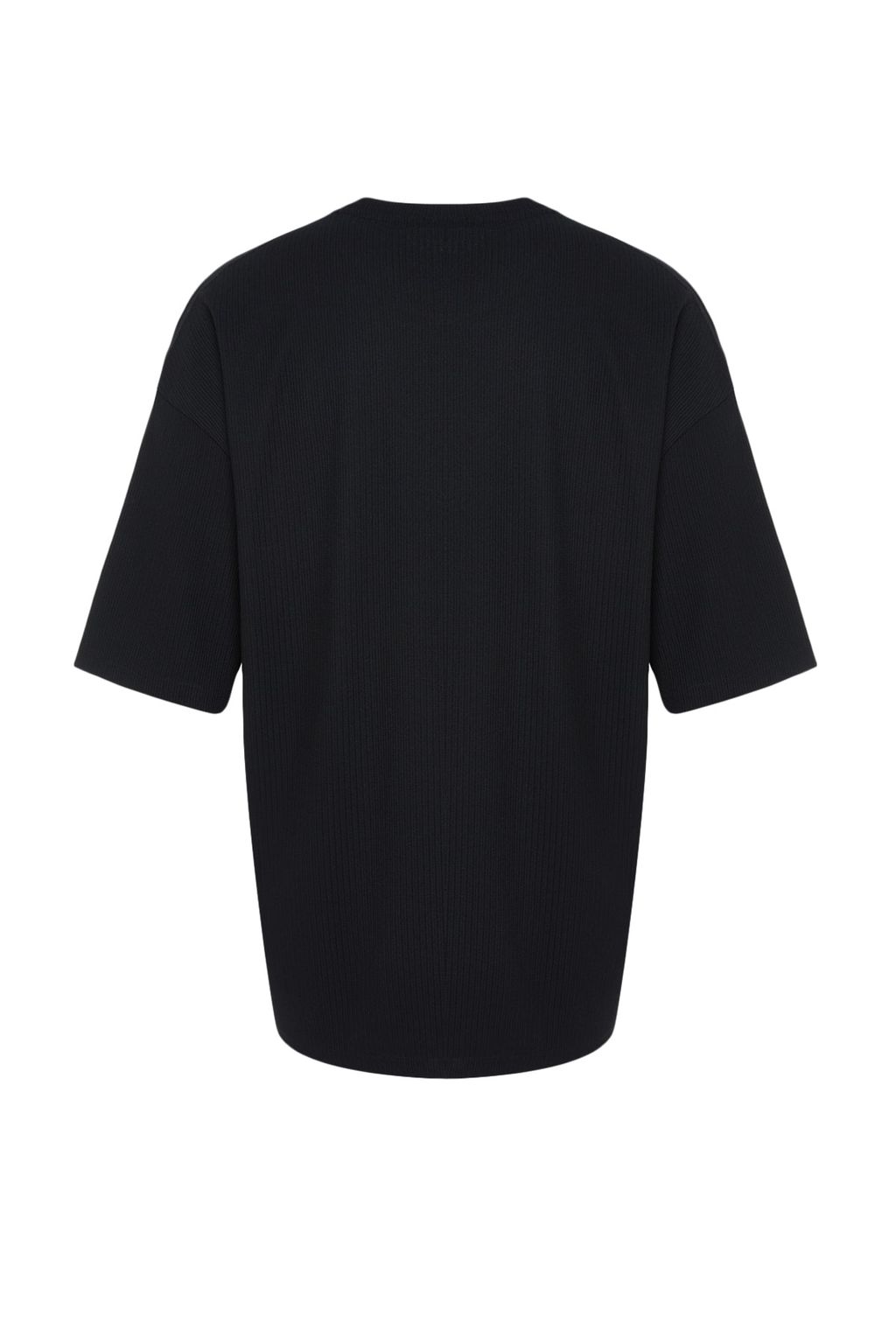 TRENDYOL MAN Kahverengi Premium Oversize Bisiklet Yaka K?sa Kol Dokulu K?r?smaz Ottoman T-Shirt TMNSS23TS00081 - Trendyolmilla фото 9