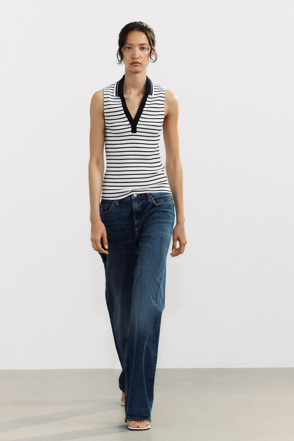 RIBBED POLO SHIRT - Zara фото 10