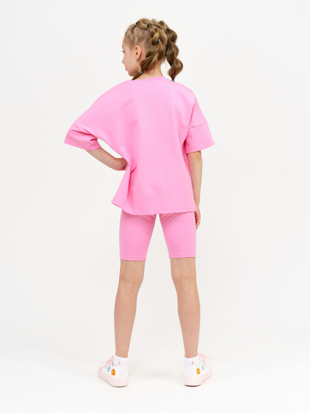 950Д Костюм с велосипедками "Розовый"