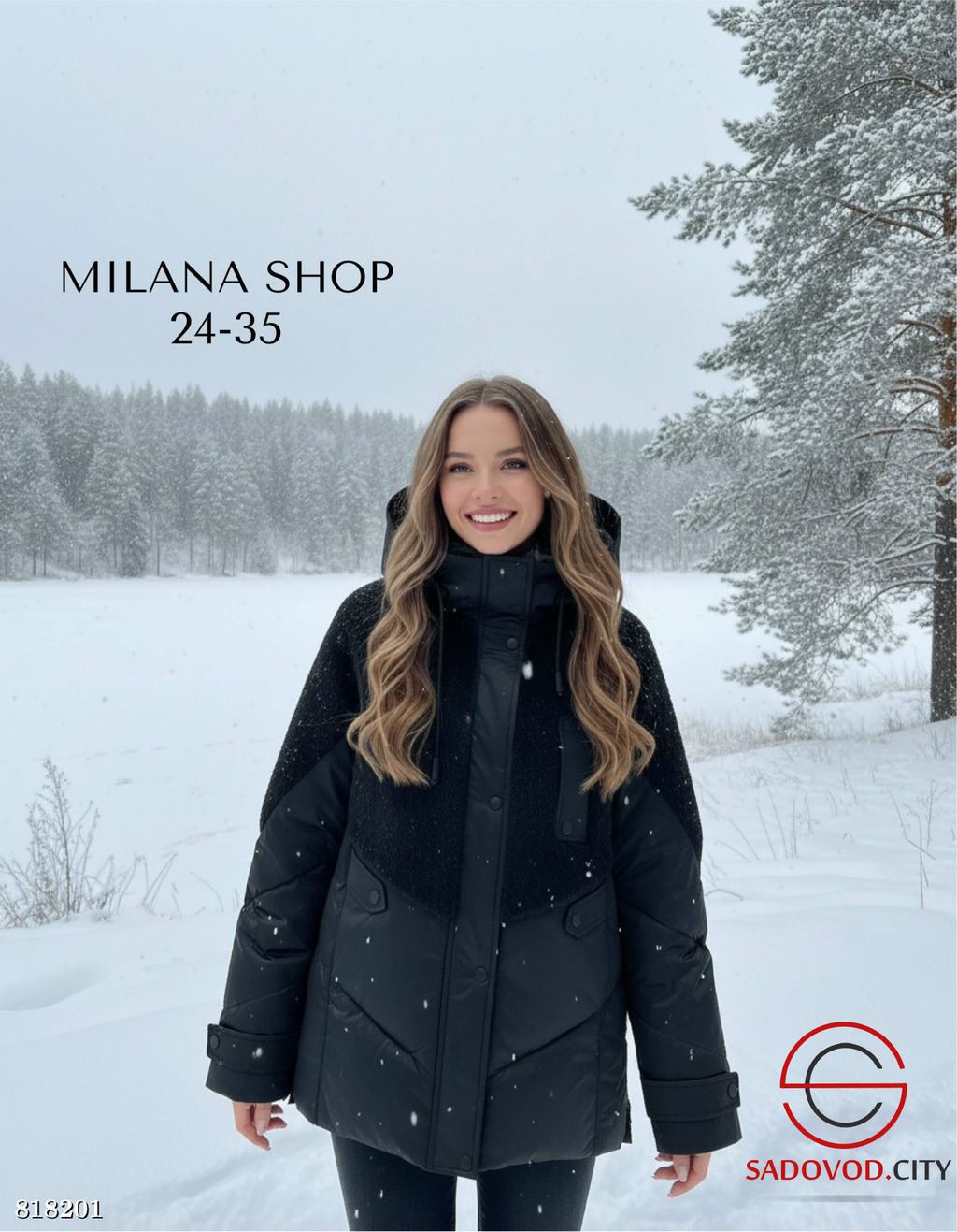 Зимняя женская куртка с капюшоном - Bruno фото 2