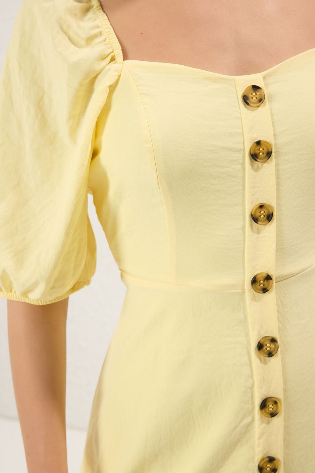 TRENDYOLMILLA Kiremit A Kesim Balon Kollu Mini Dokuma Elbise TWOSS20EL2314 фото 21