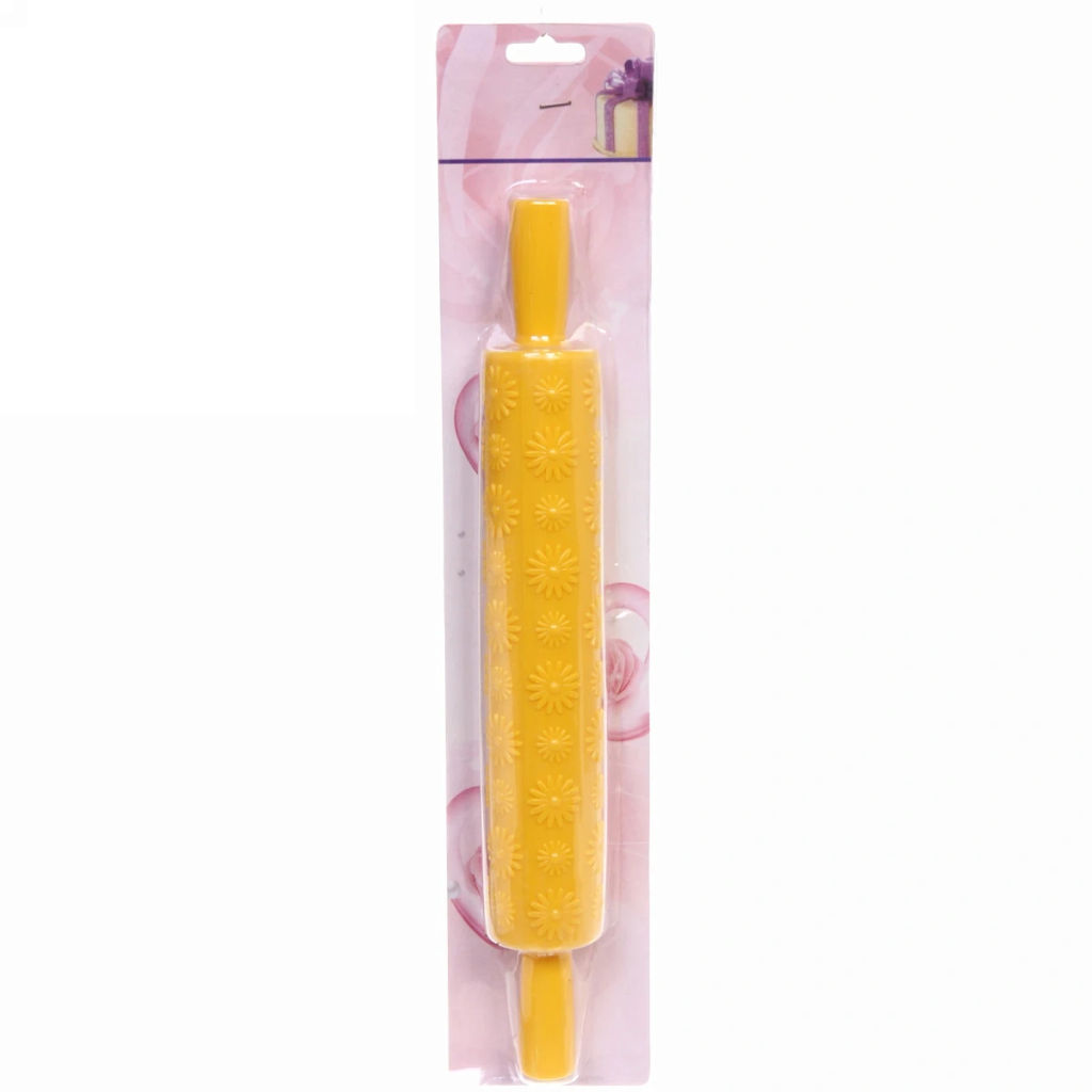 Цена за 2 шт. Скалка пластмассовая фигурная "Ромашки" 37*5см