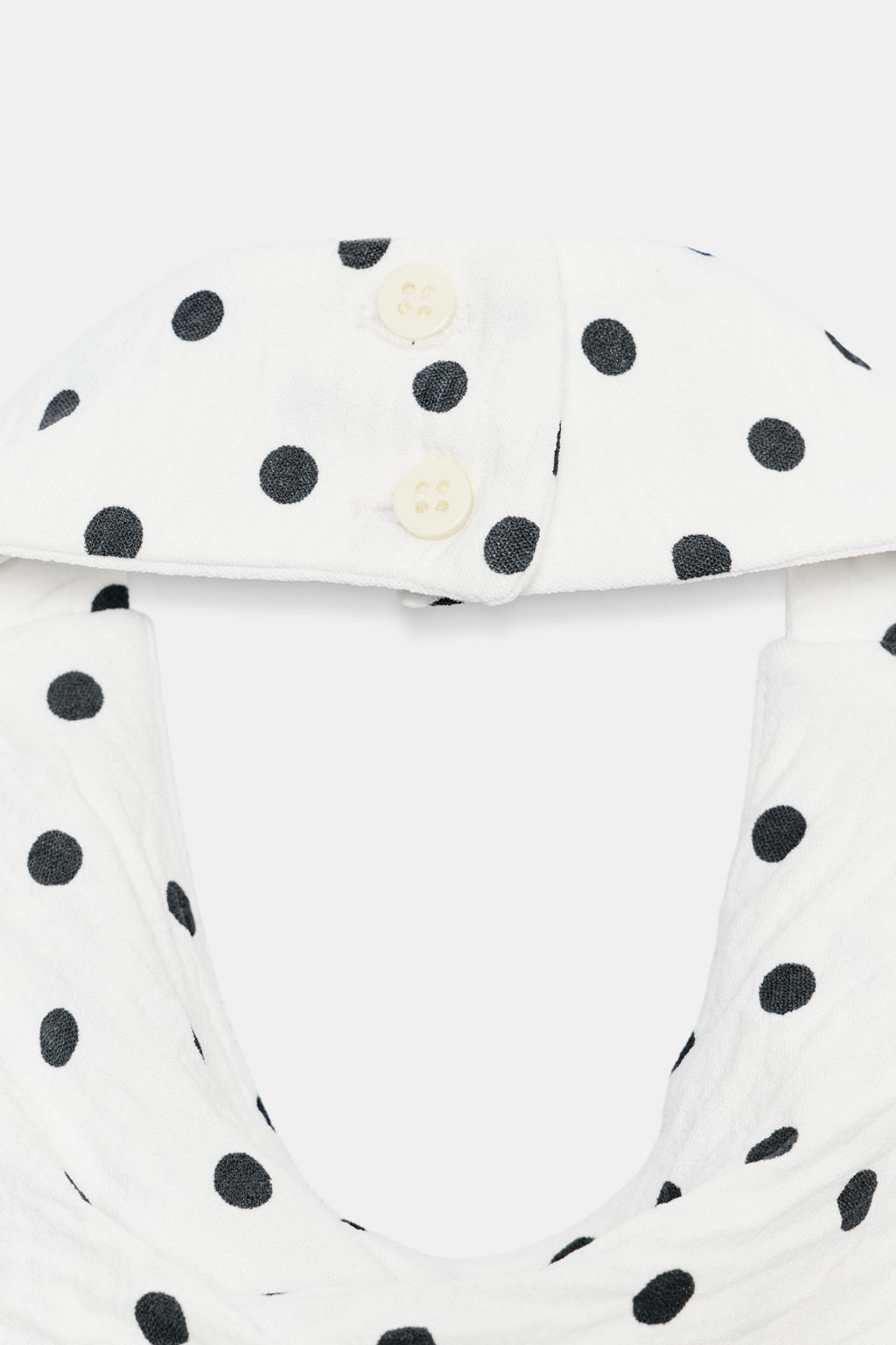 TOP HALTER LUNARES / Blanco / Negro