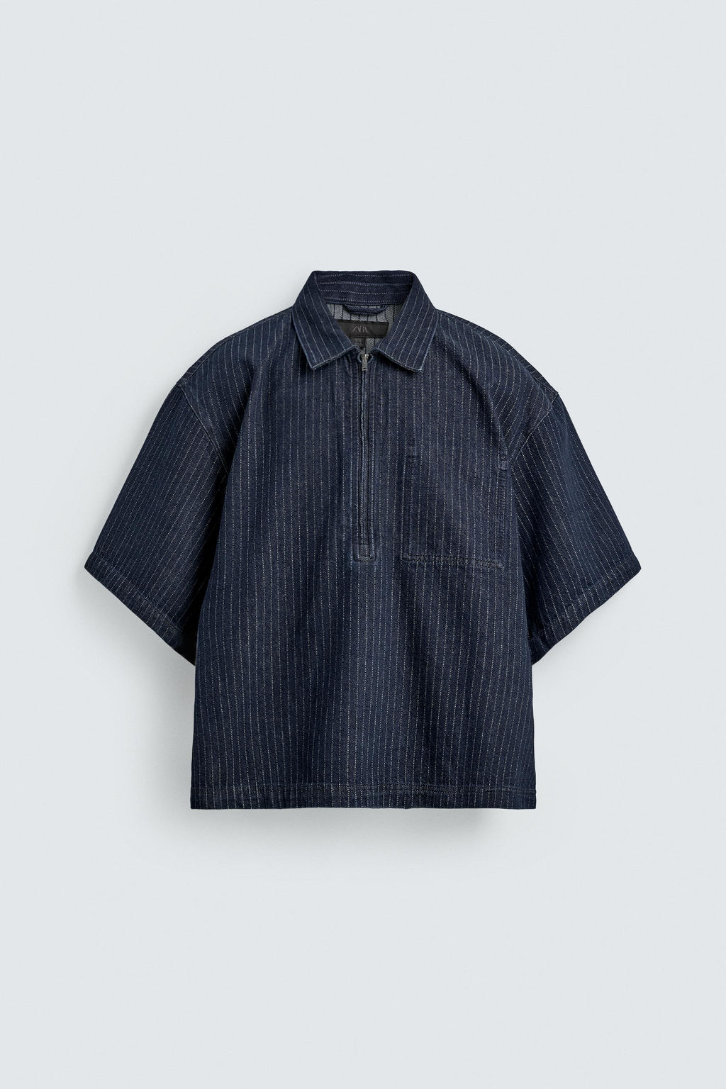 POLO DENIM RAYAS / Azul - Zara фото 6