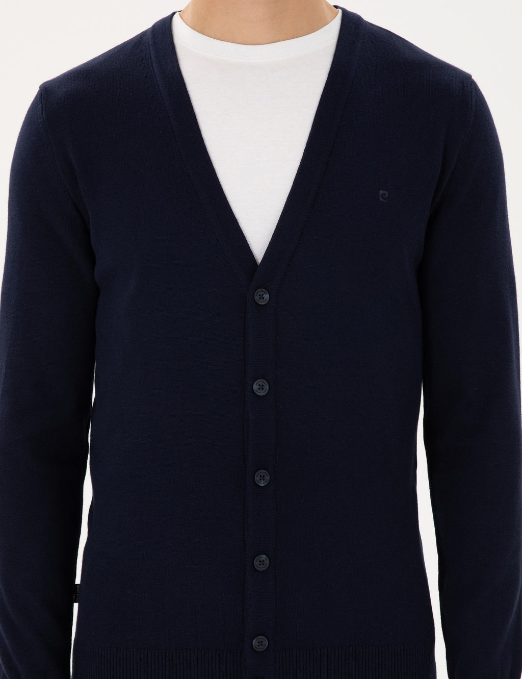 Lacivert Slim Fit Basic D__meli Triko H_rka - Pierre cardin фото 6
