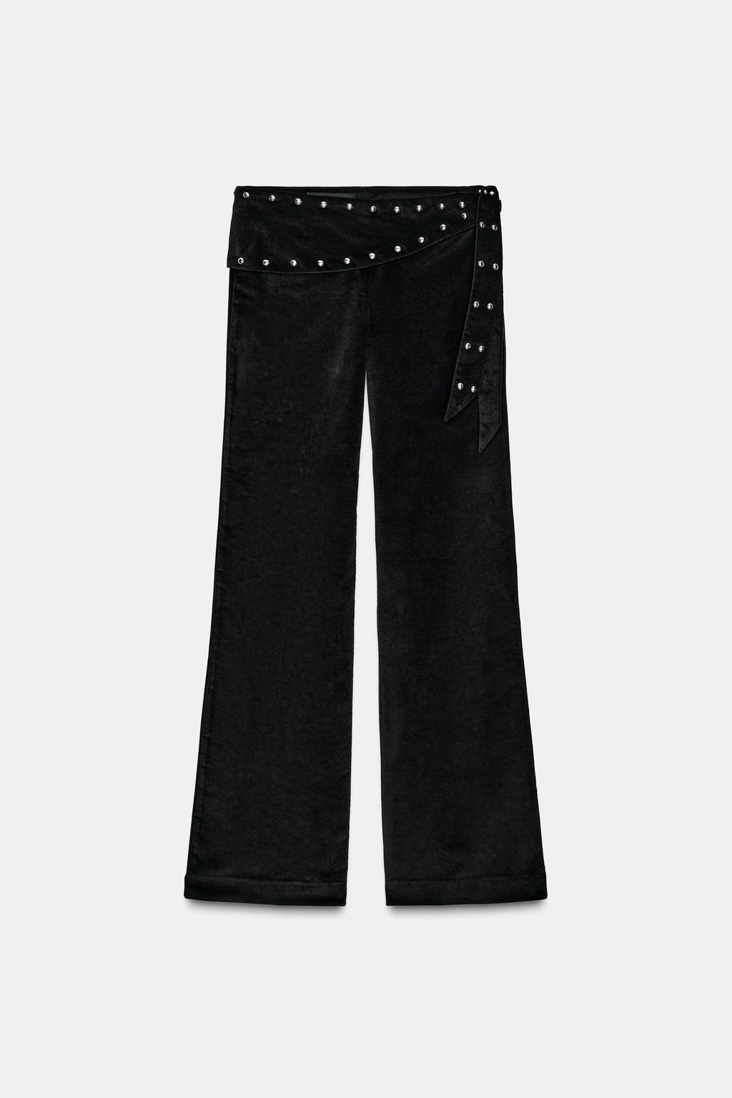 FLARE PAREO TROUSERS WITH STUDS