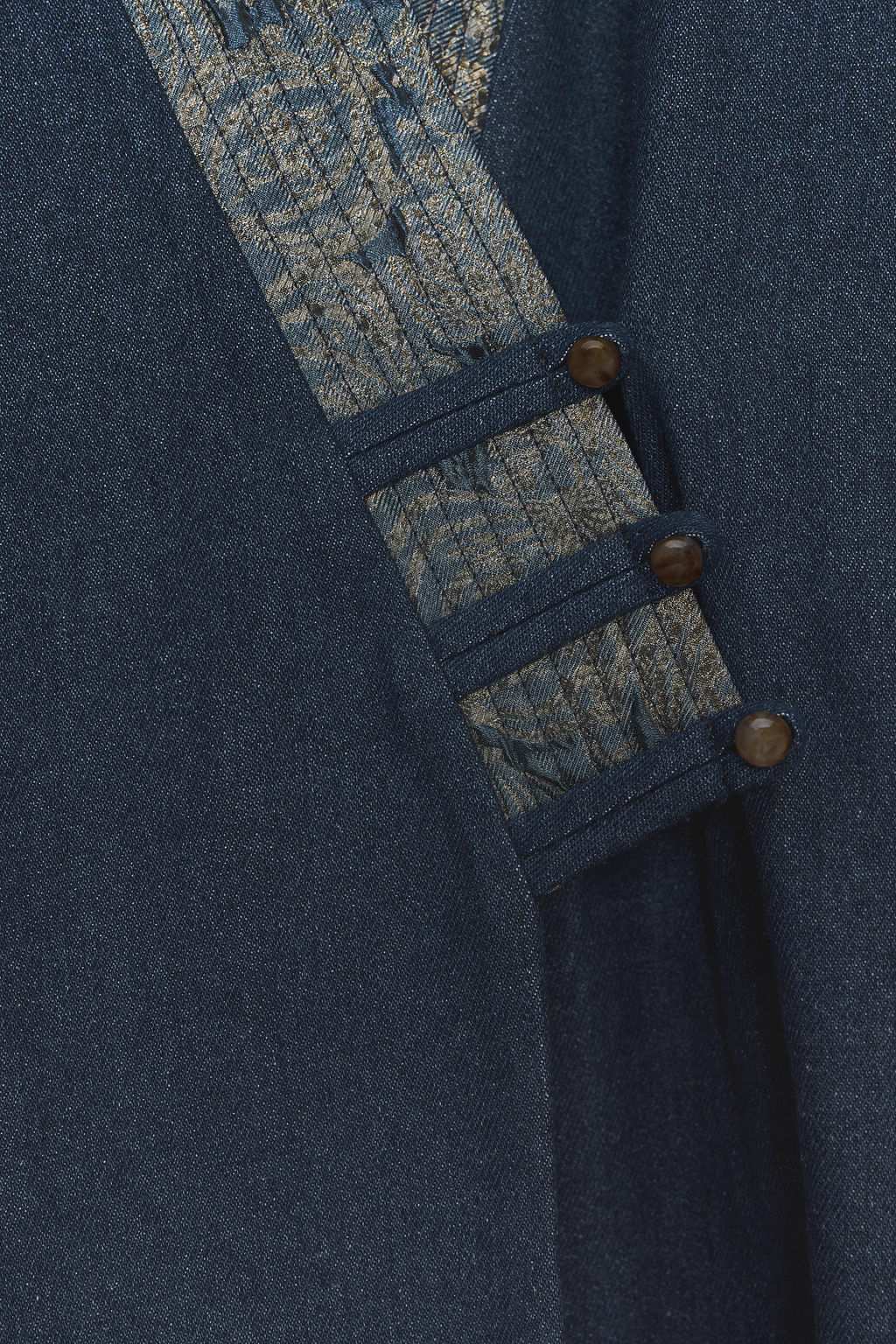 JACQUARD DENIM-EFFECT KIMONO - Zara фото 11