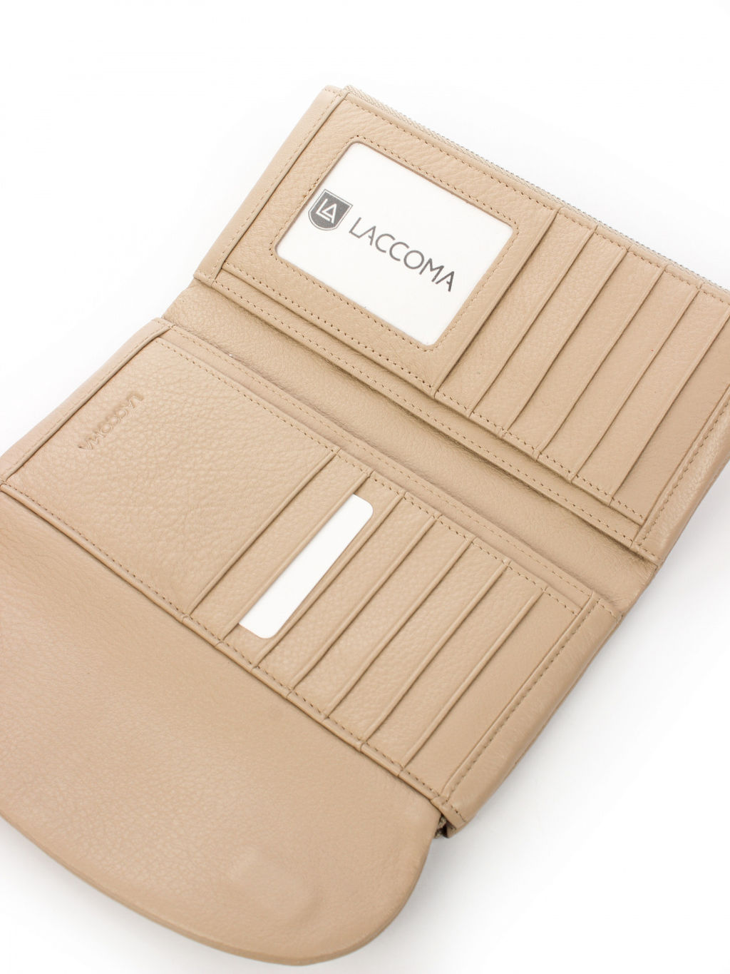 LACCOMA кошелек LA-1088-бежевый натуральная кожа