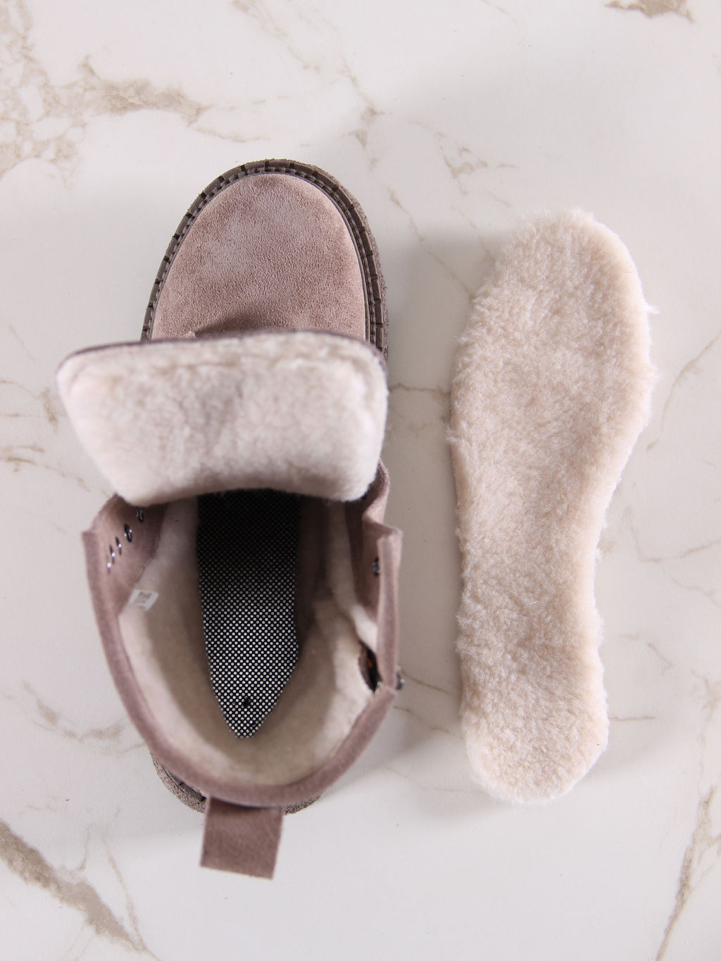 Ботинки EDART 327.22511br.Капучино замша/шерсть фото 3