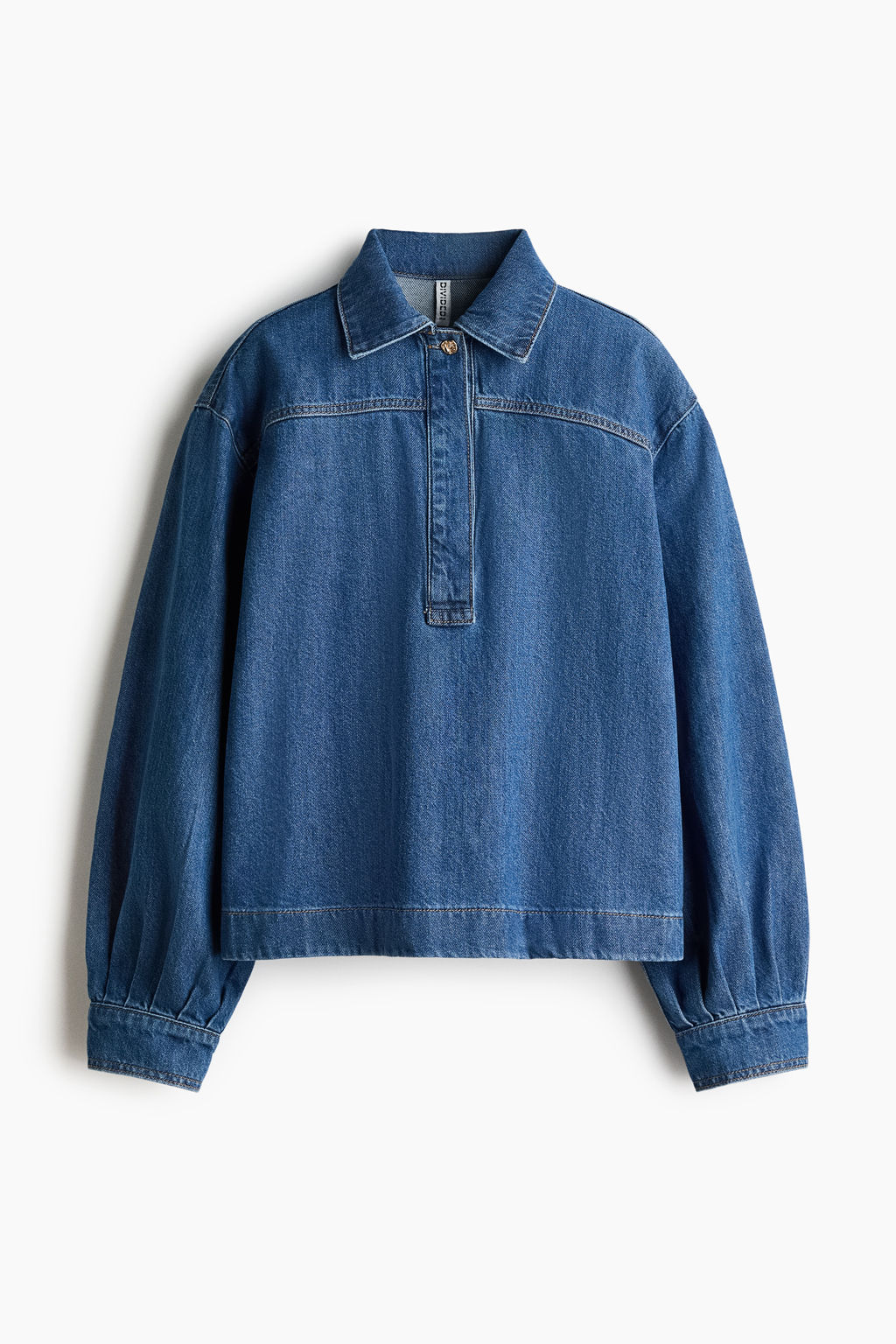 Camisa popover en denim - H&m фото 2