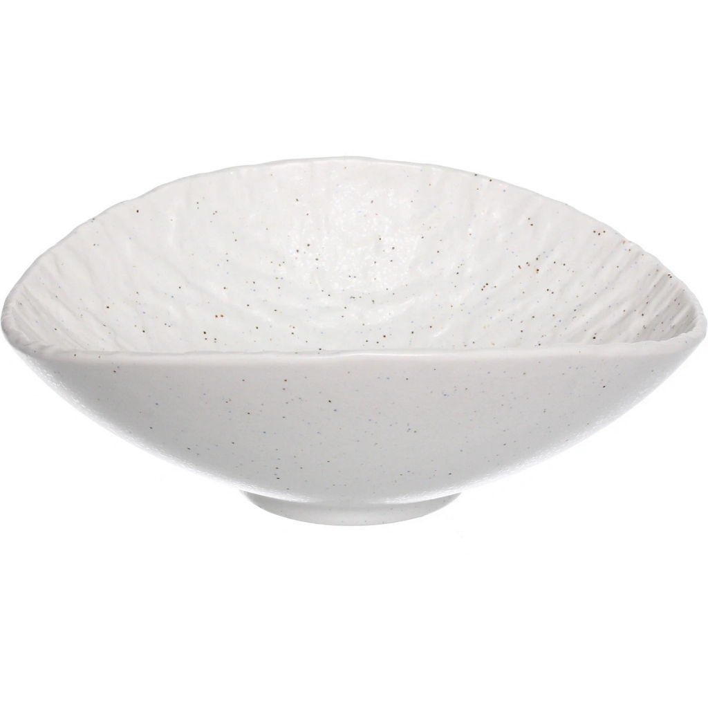 Салатница керамическая "Perfetto" 19,3*15,7*7см фактурный узор, белая
