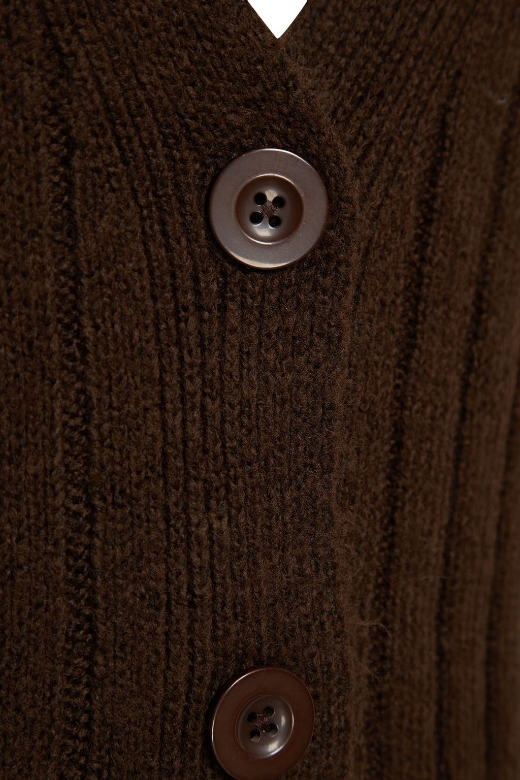 Kahverengi Genis Kal?p Yumusak Dokulu Triko Alt-Ust Tak?m TWOAW22AU0128