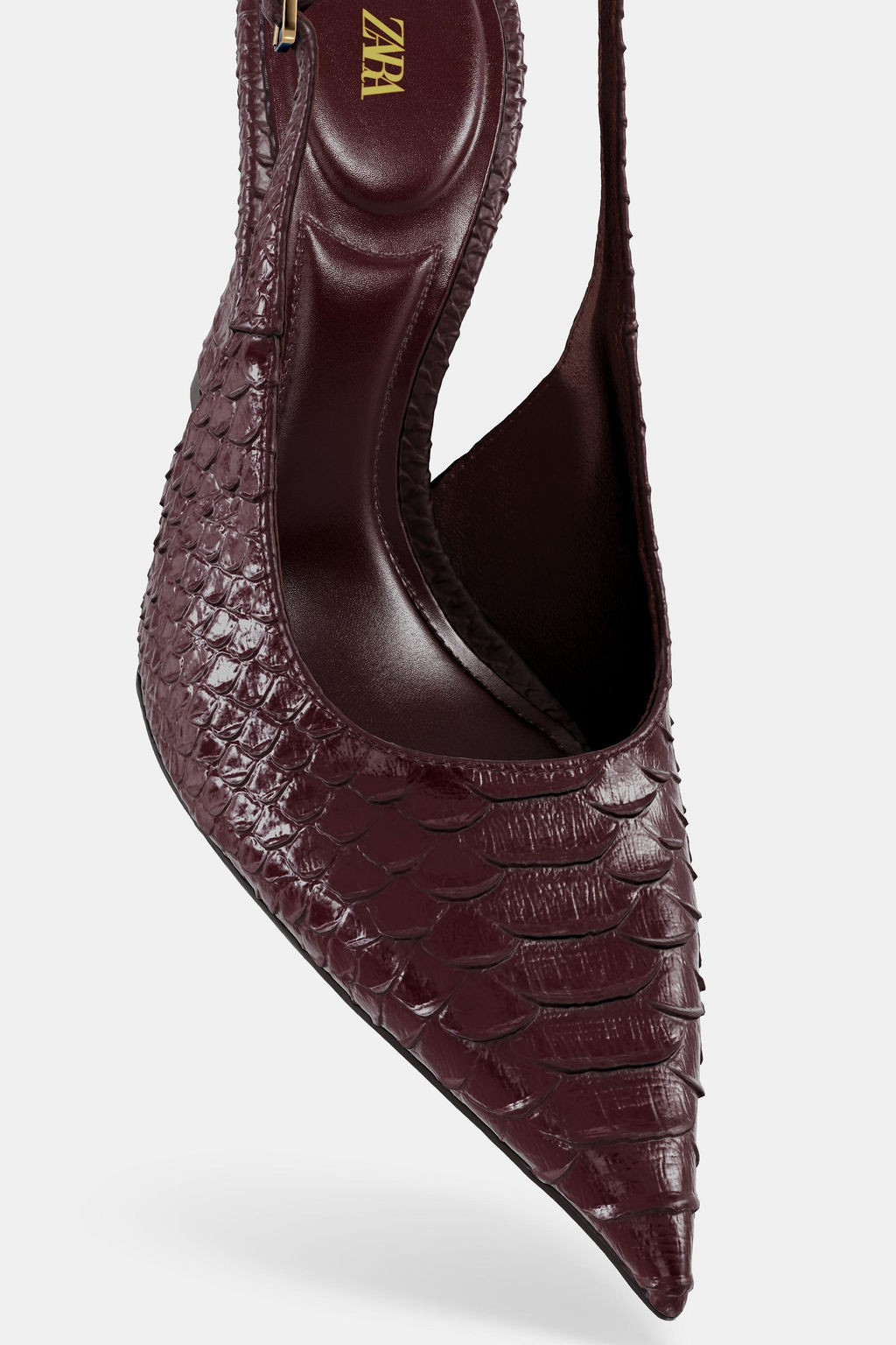 EMBOSSED WEDGE SHOES - Zara фото 6