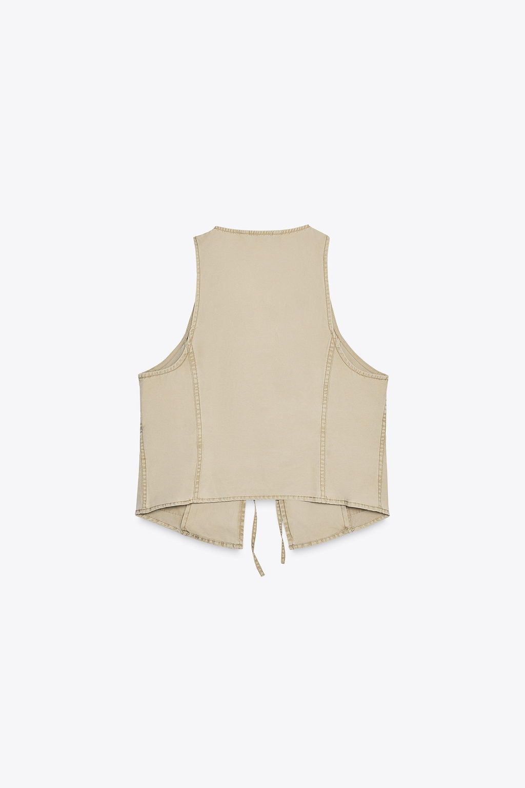 WASHED-EFFECT WAISTCOAT TOP - Zara фото 3