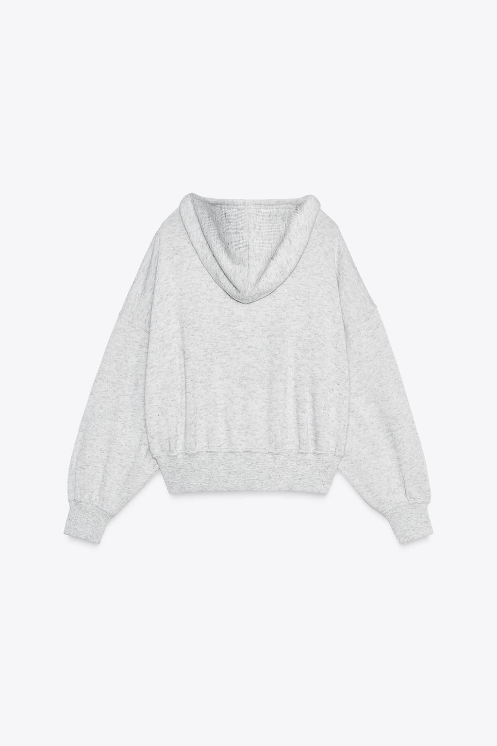 HOODED SWEATSHIRT WITH POCKET - Zara фото 6