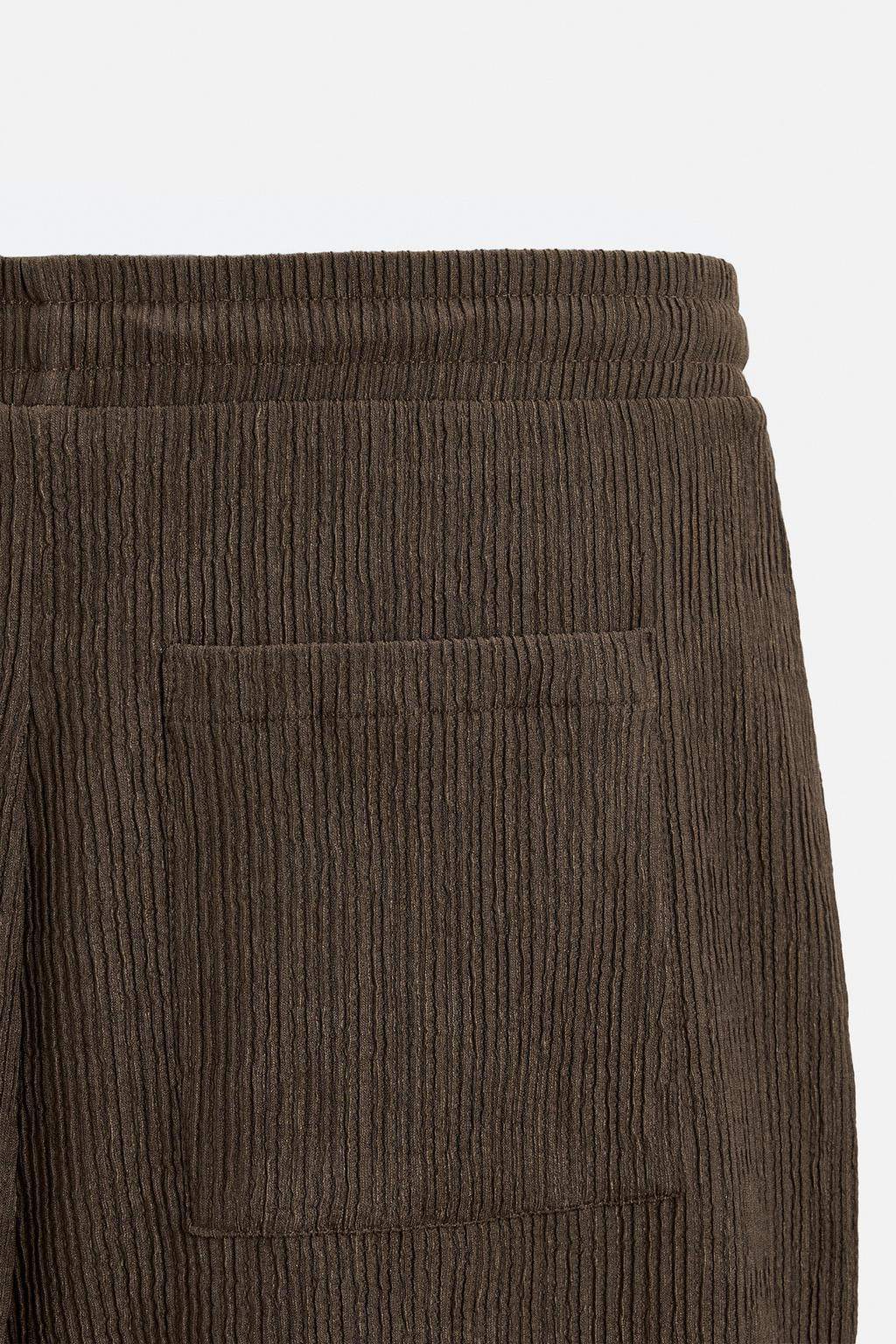 RELAXED FIT JACQUARD BERMUDA SHORTS - Zara фото 32