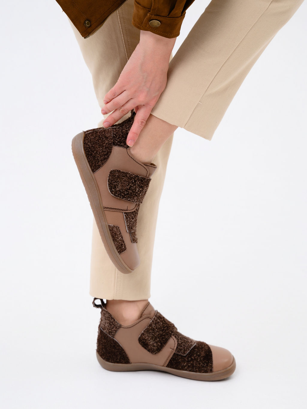 Ботинки женские демисезонные 206.NATAbr.Коричневый джангл+коричневый бабил/Шерсть