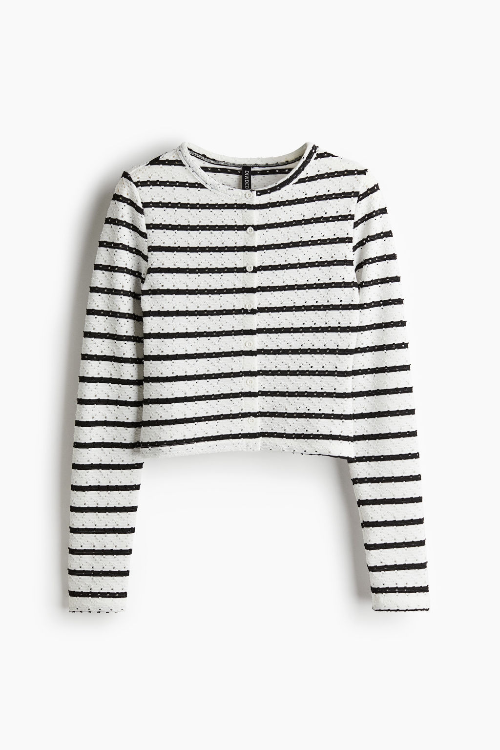 Pointelle jersey cardigan - H&m фото 2