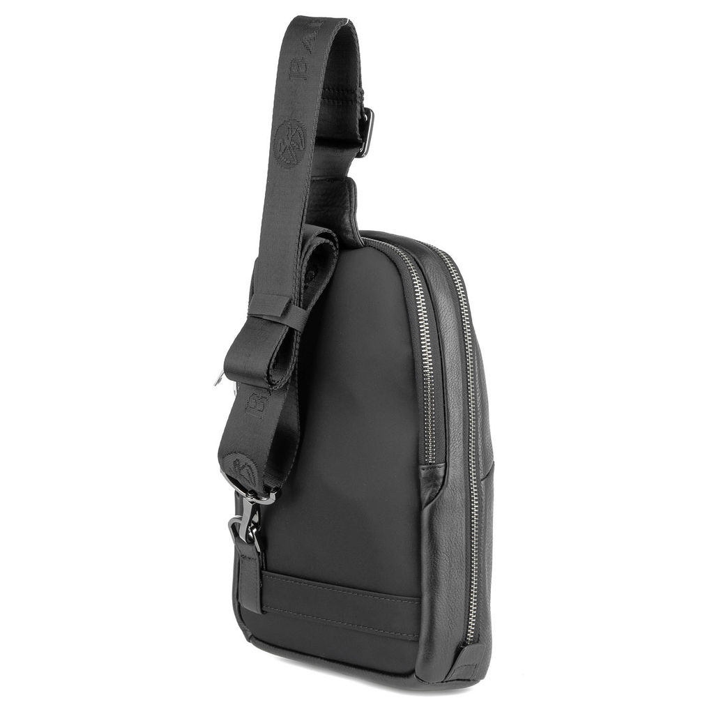 Мужская кожаная сумка-слинг - Barcelo biagi фото 3