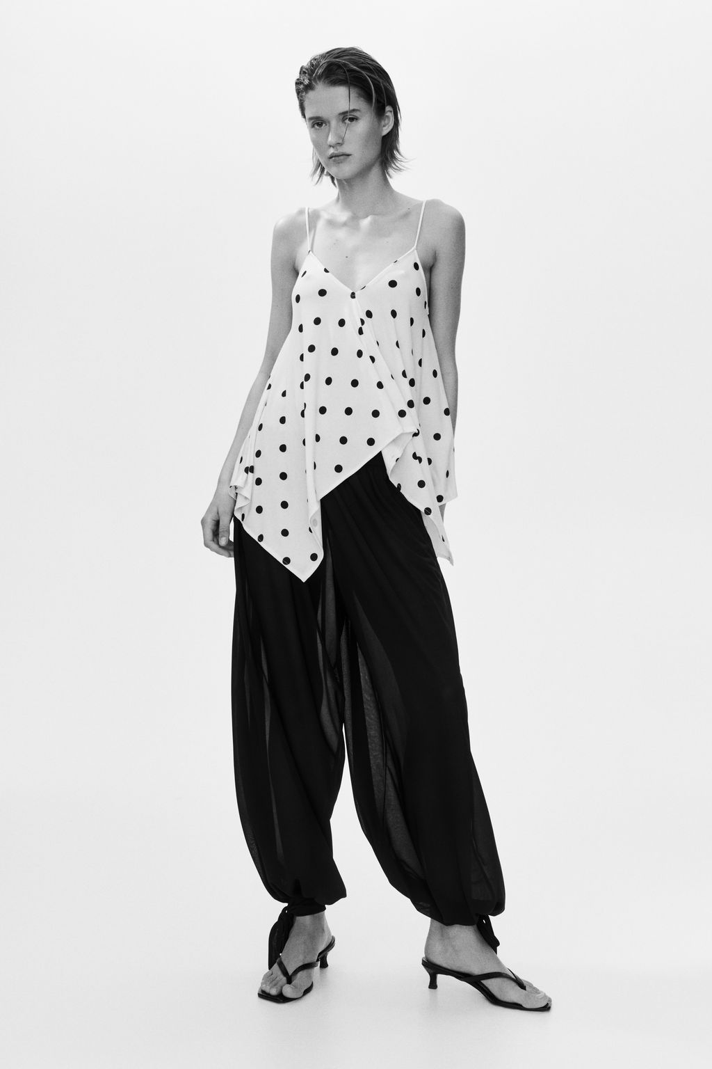 Top de corte holgado con tirantes espagueti - H&m фото 6