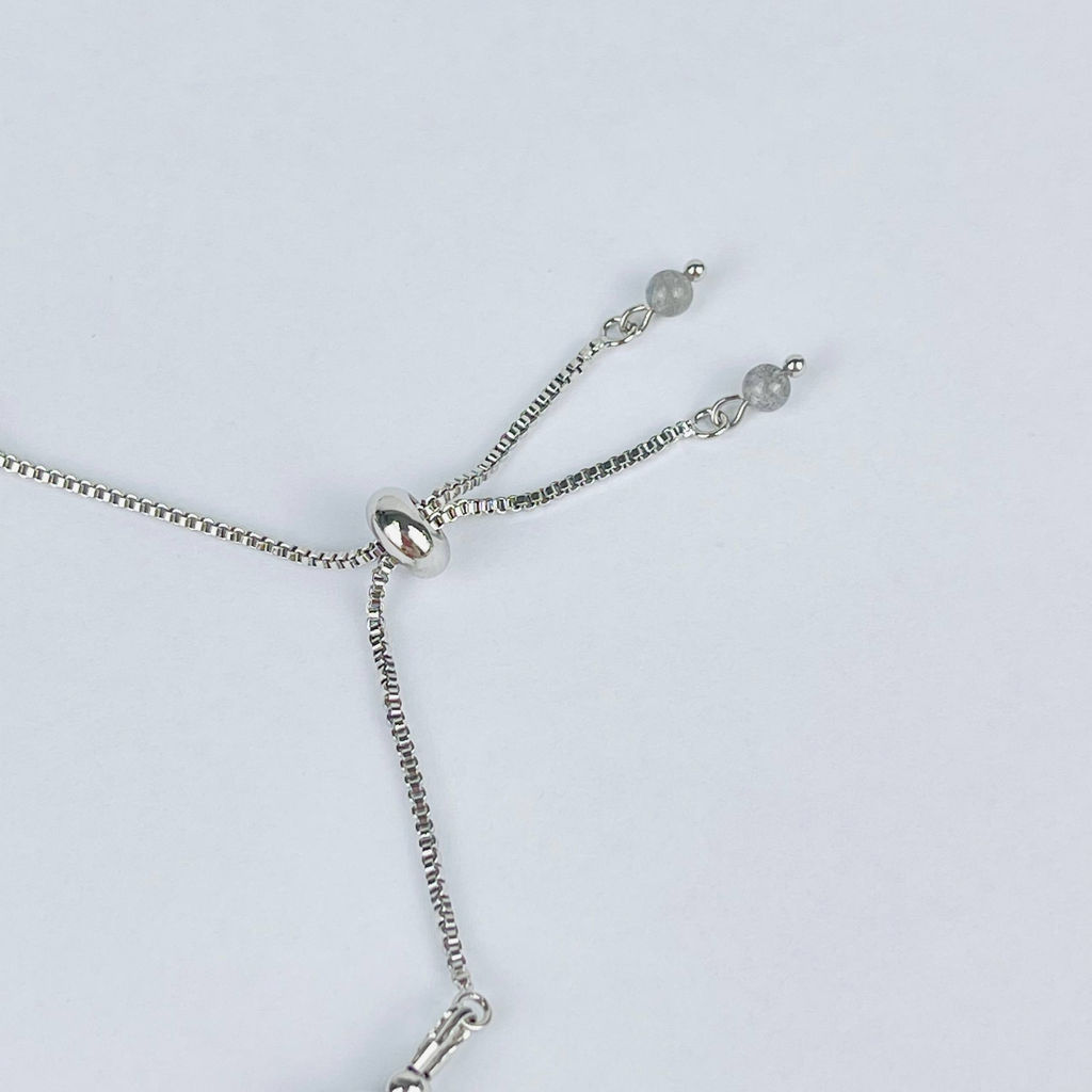 Браслет регулируемый из Лабрадора - Радуга самоцветов фото 4