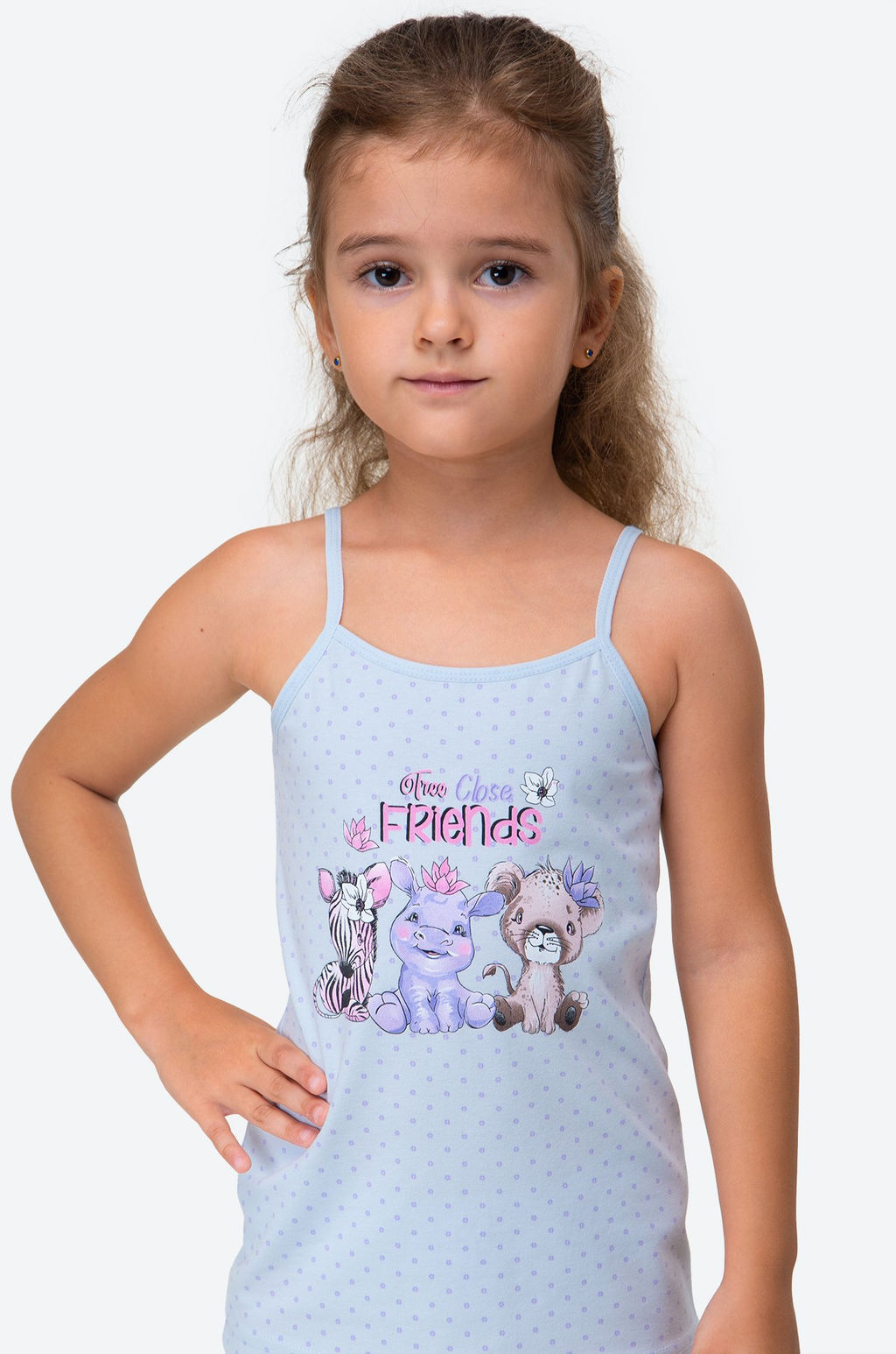 Майка на бретелях для девочки Donella  фото 5