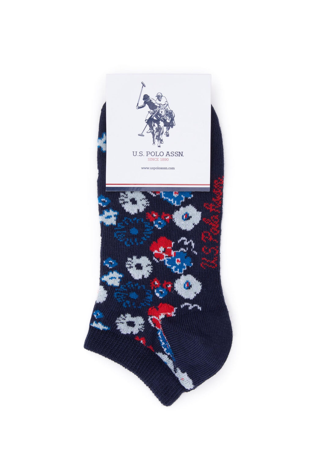 Женские темно-синие носки-ботинки из трех предметов Неожиданная скидка в корзине - U.s. polo assn фото 4