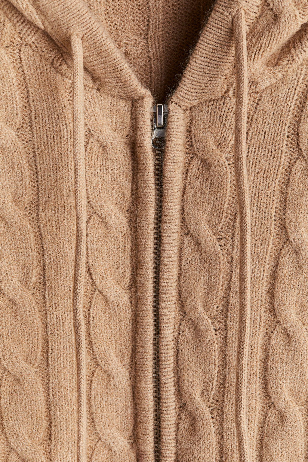 Chaqueta en punto trenzado con capucha - H&m фото 8