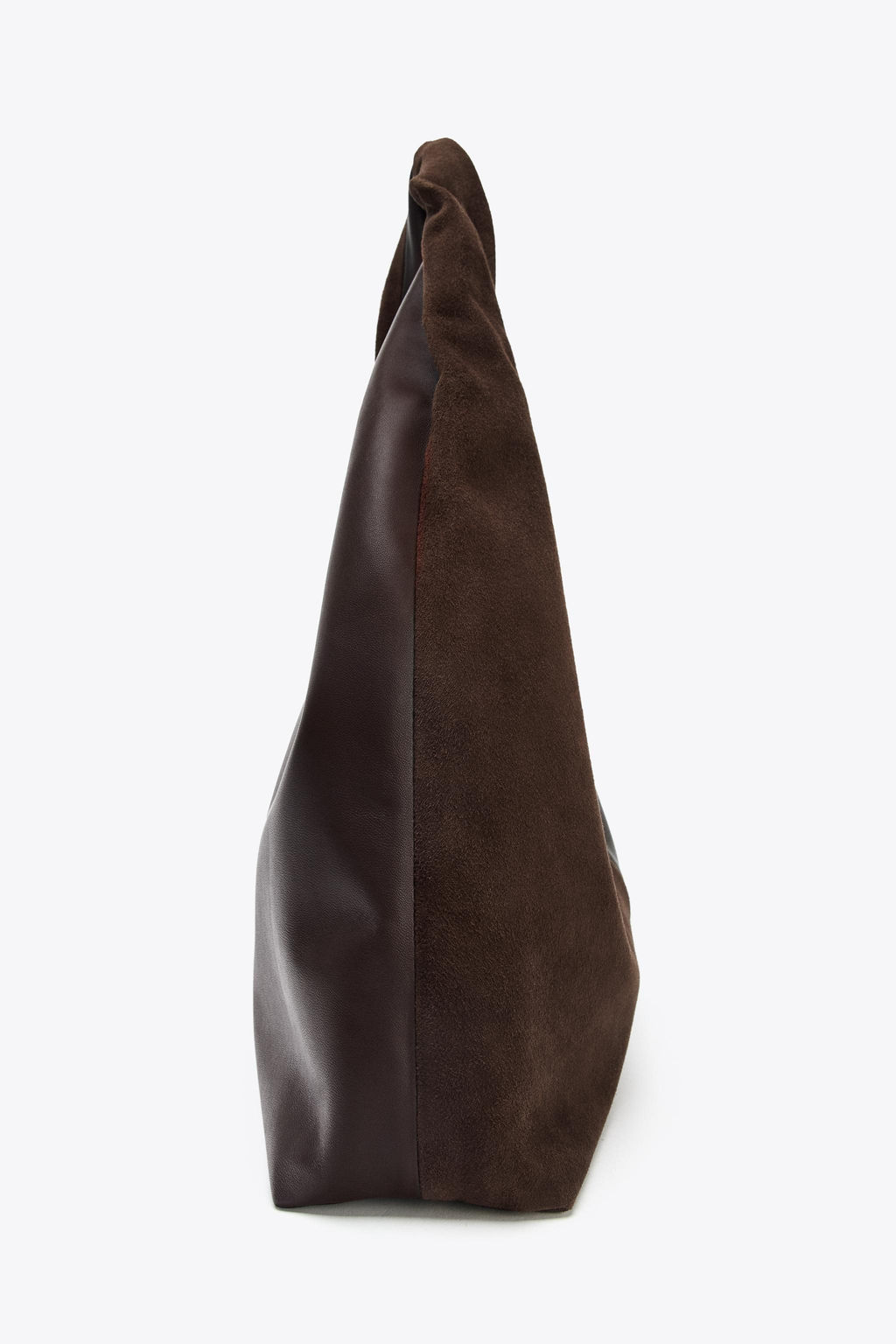CONTRAST LEATHER SHOULDER BAG - Zara фото 6