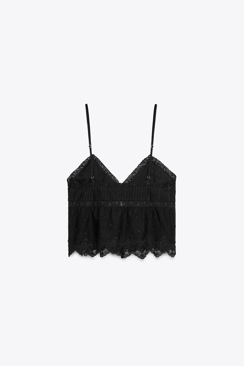 EMBROIDERED STRAPPY TOP - Zara фото 20