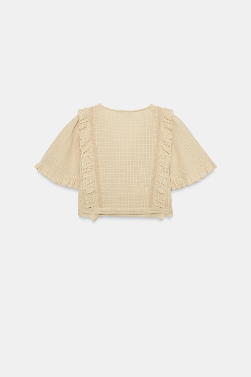STRUCTURED CROSSOVER CROP TOP - Zara фото 6
