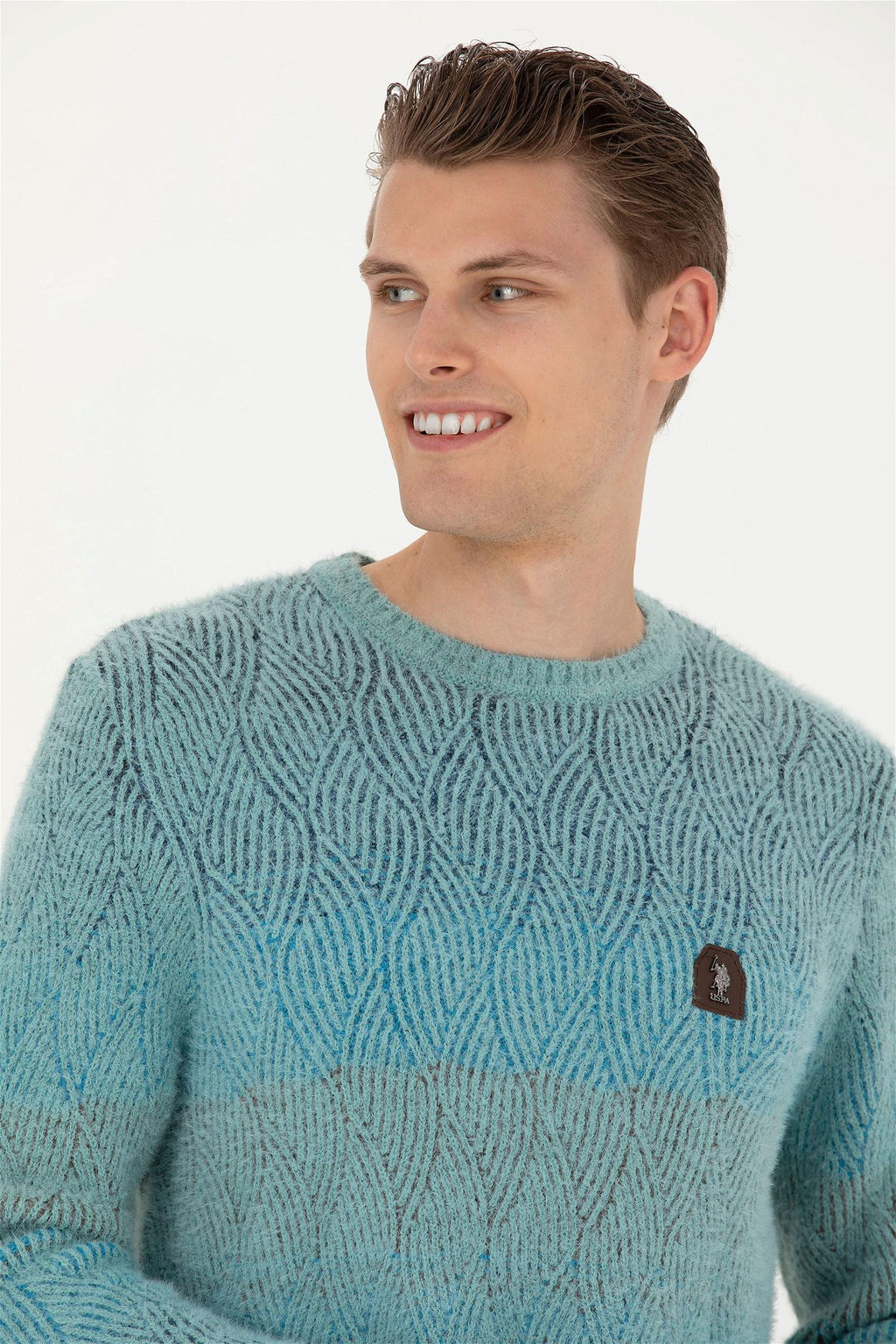 Мужской мятный свитер - U.s. polo assn фото 9