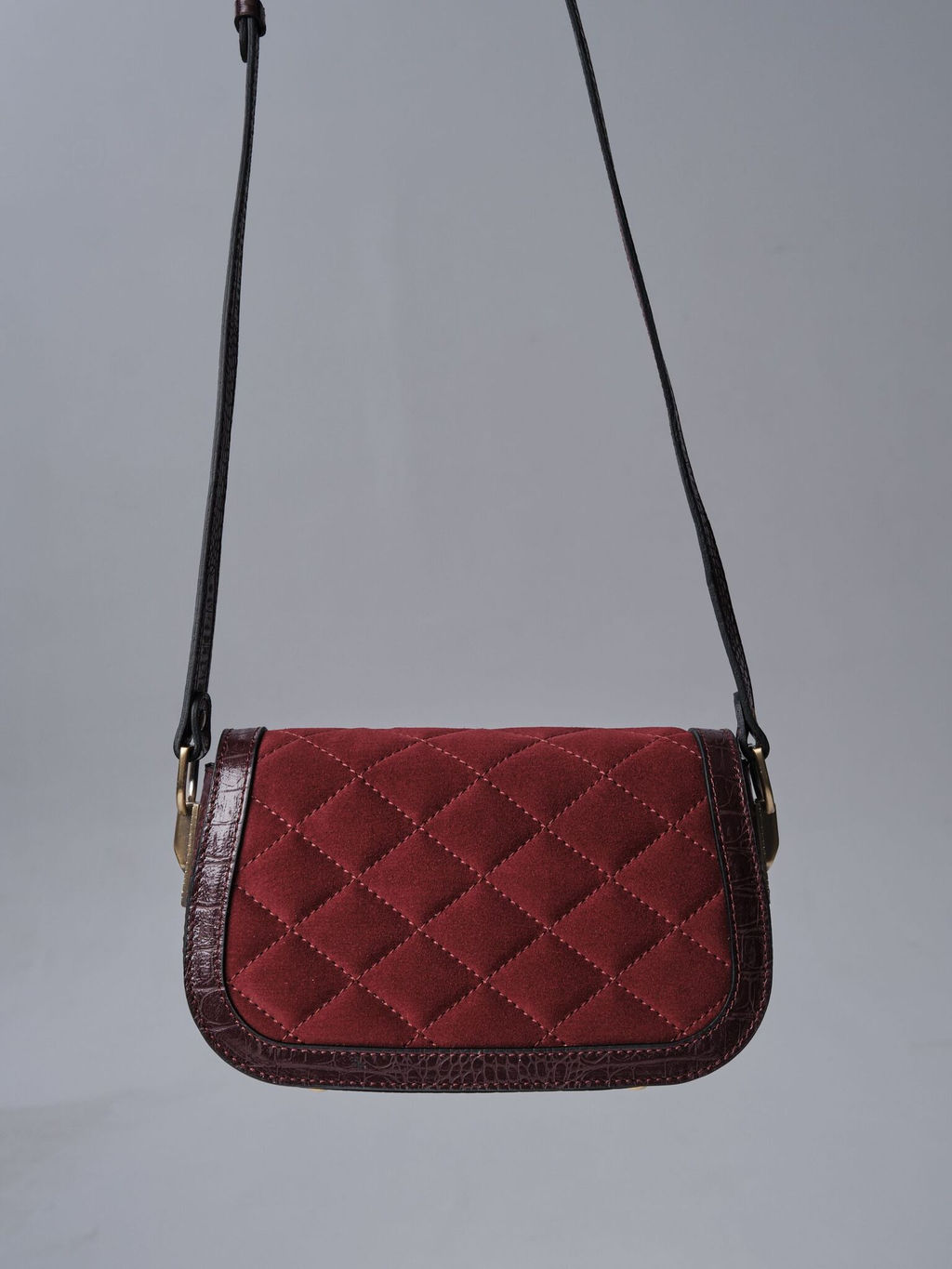 Сумка замшевая на плечо Deboro 30791 крок