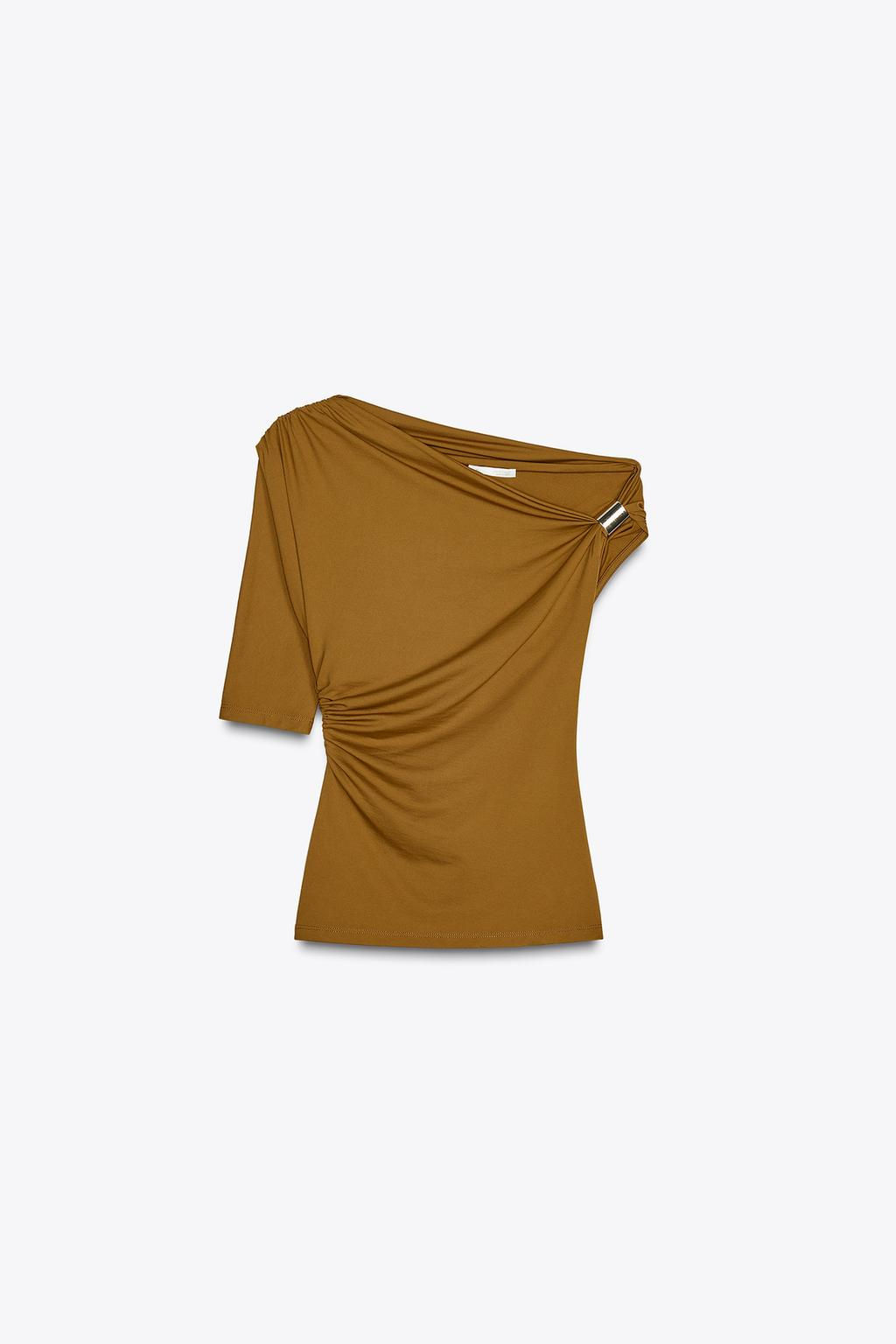ASYMMETRIC POLYAMIDE TOP - Zara фото 11