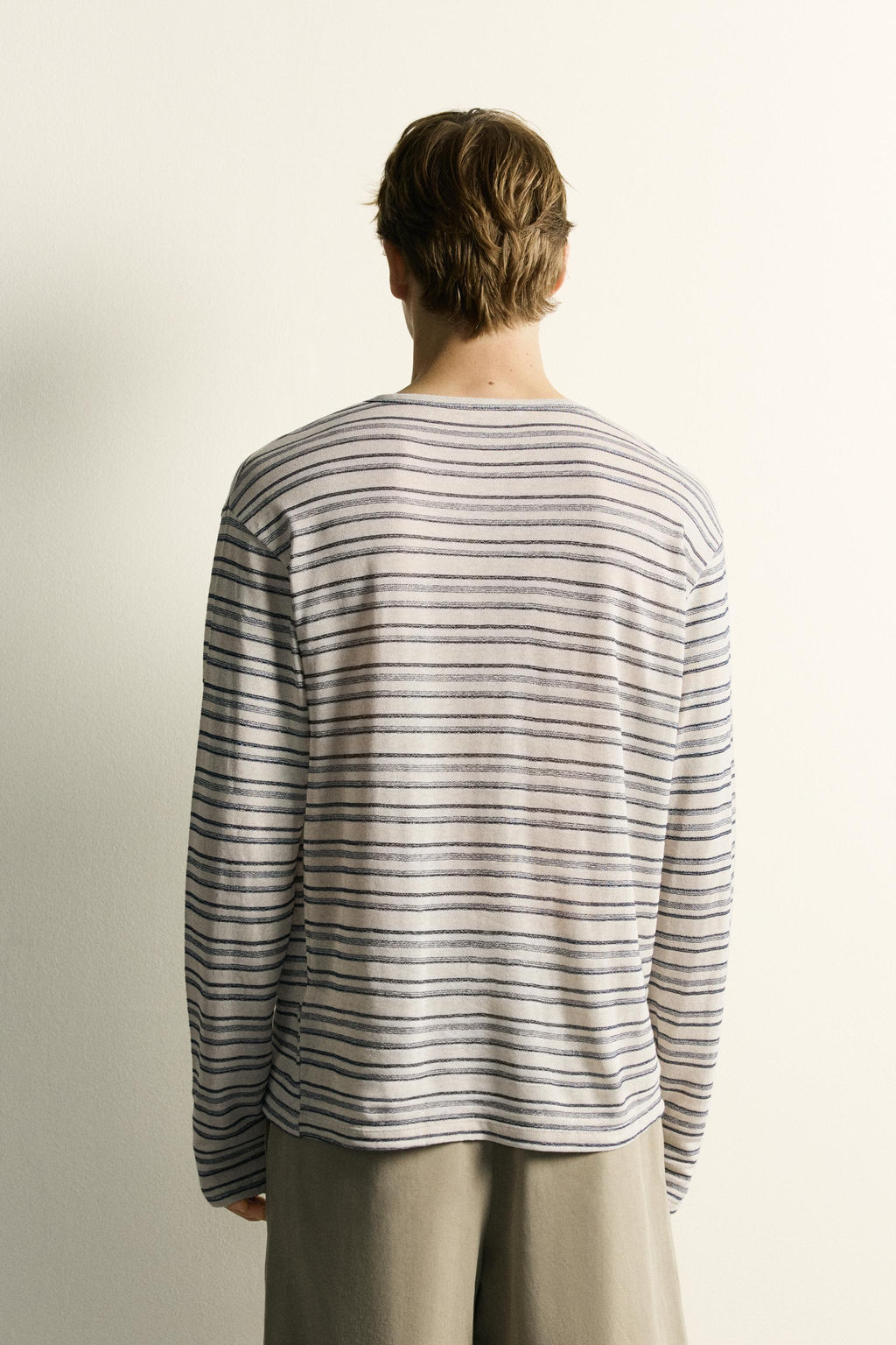 CAMISETA RAYAS VISCOSA - LINO / rayas - Zara фото 3