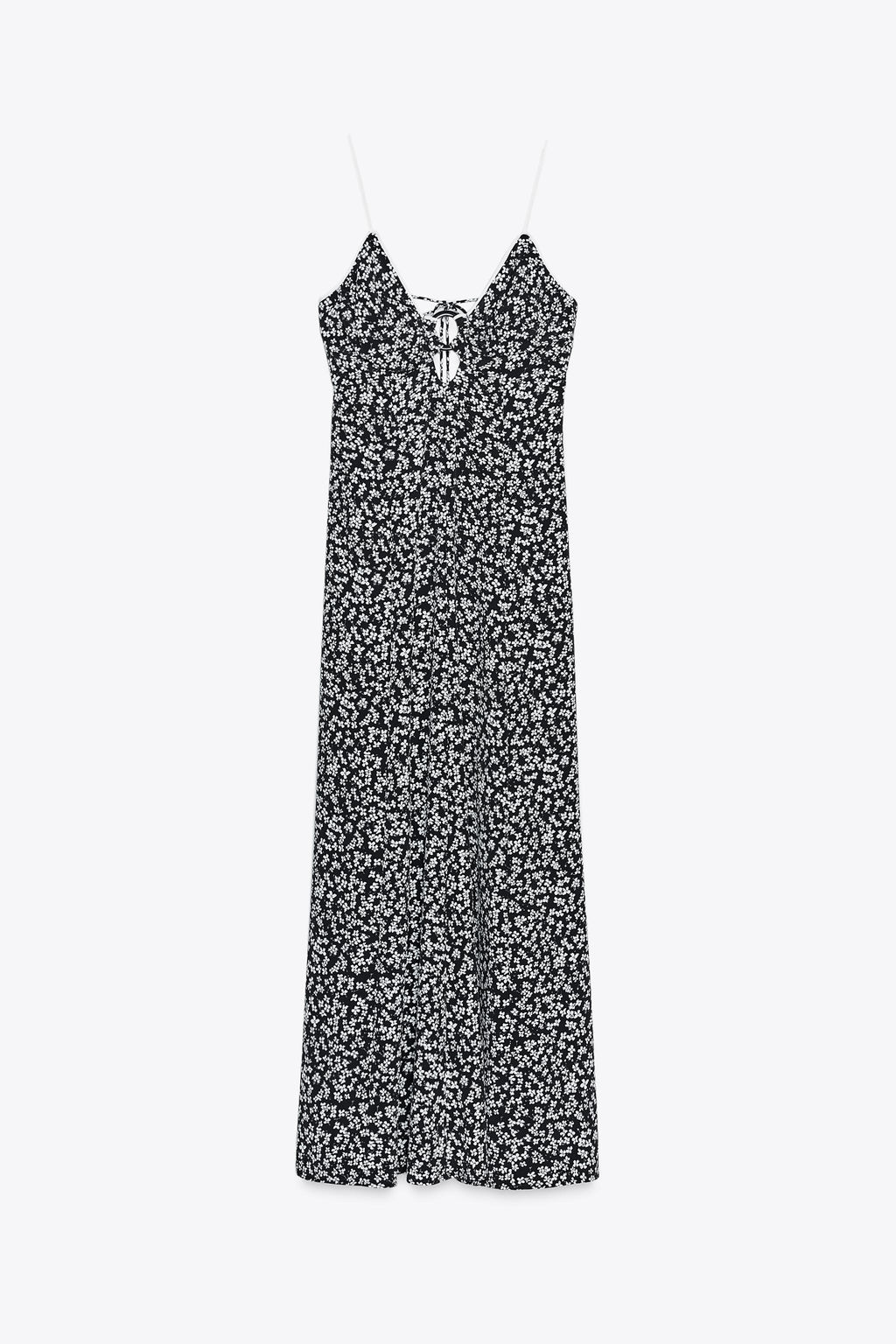 FLORAL PRINT MIDI DRESS - Zara фото 8