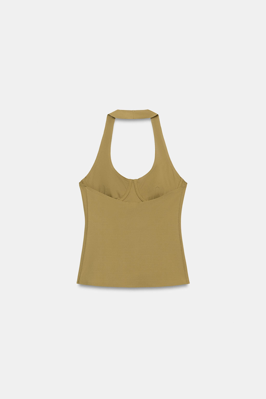 TOP HALTER POLIAMIDA / Oliva - Zara фото 6